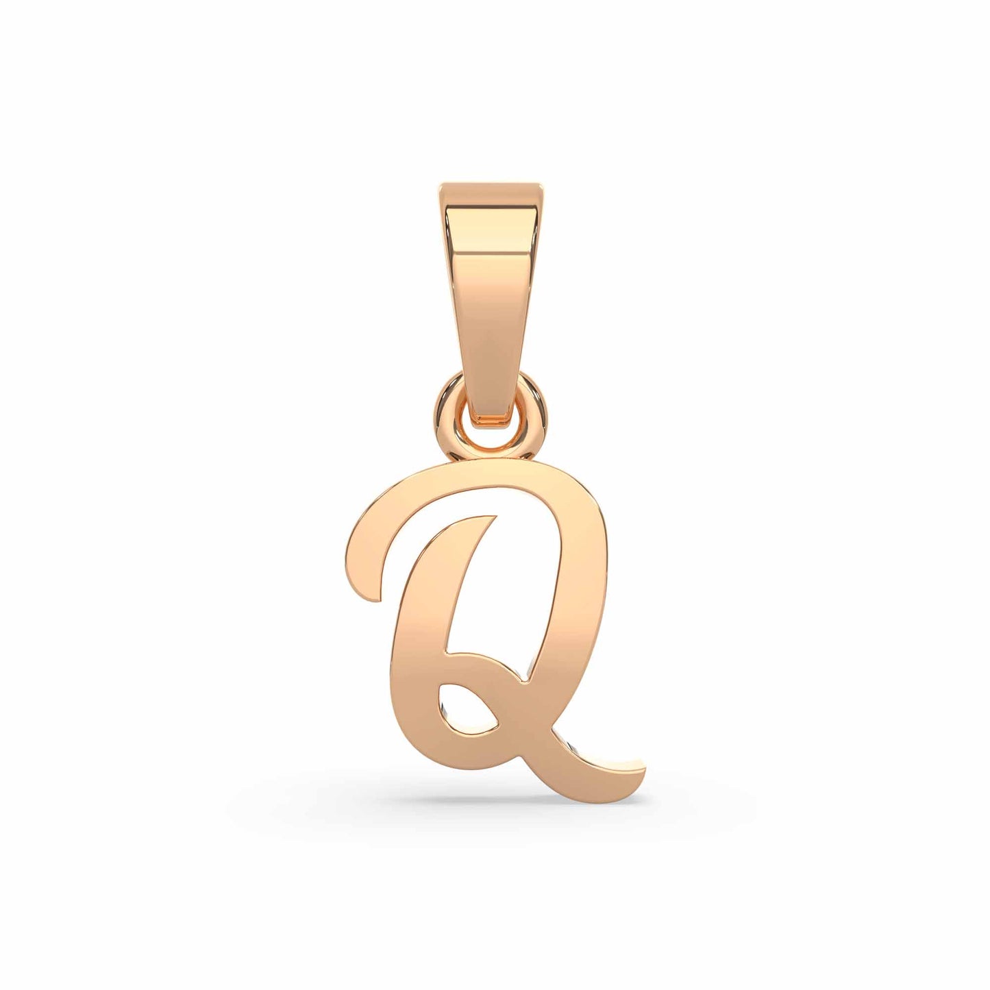 Alphabet Q Gold Charm