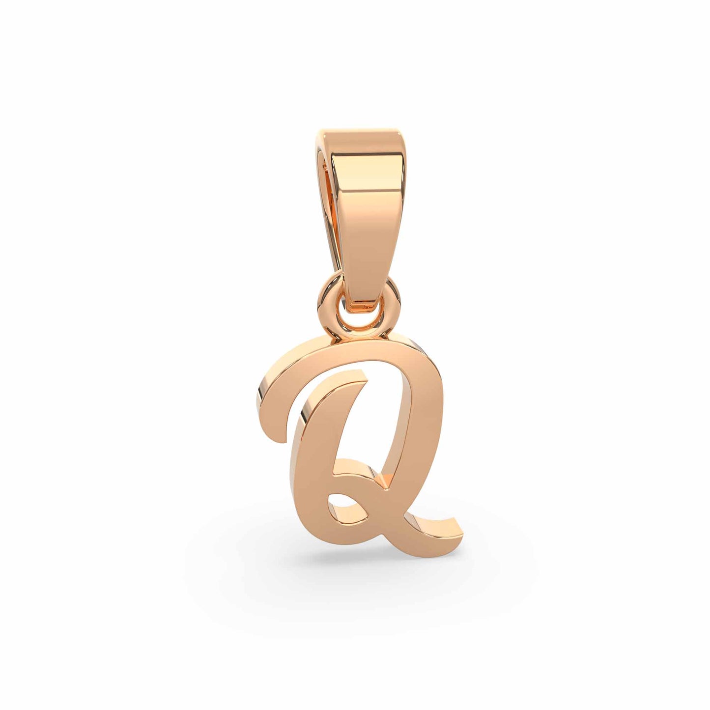 Alphabet Q Gold Charm