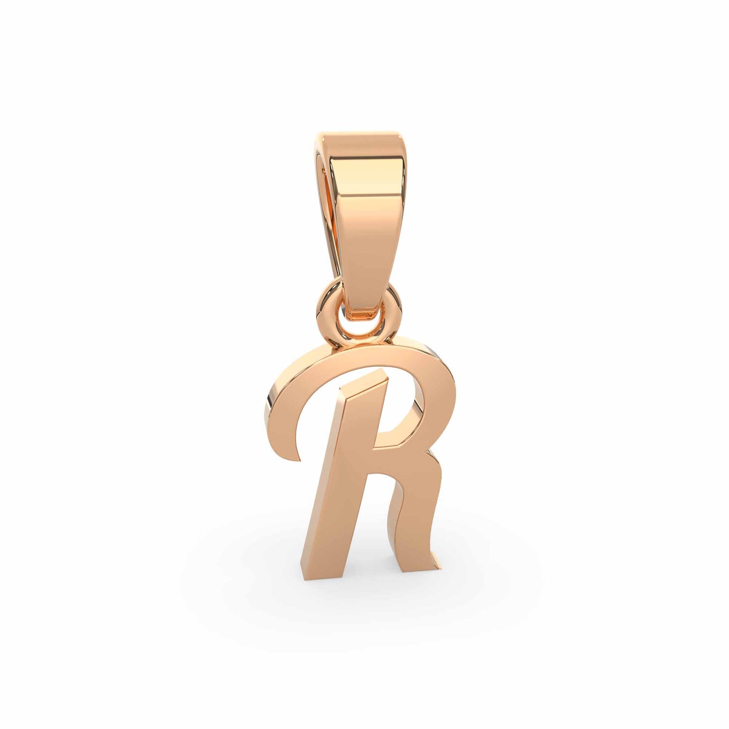 Alphabet R Gold Charm