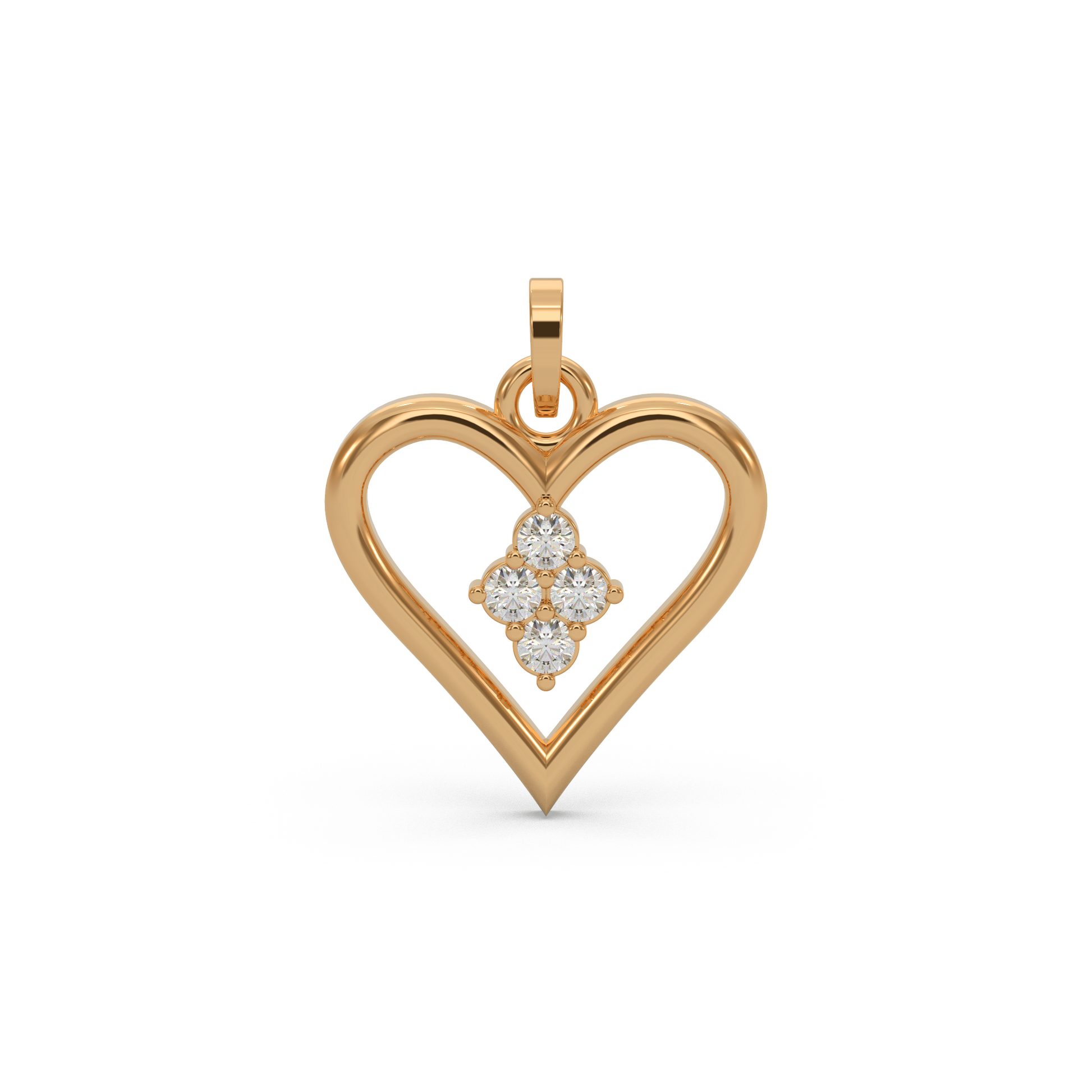 14 Kt Yellow Gold Diamond Charms & Pendants