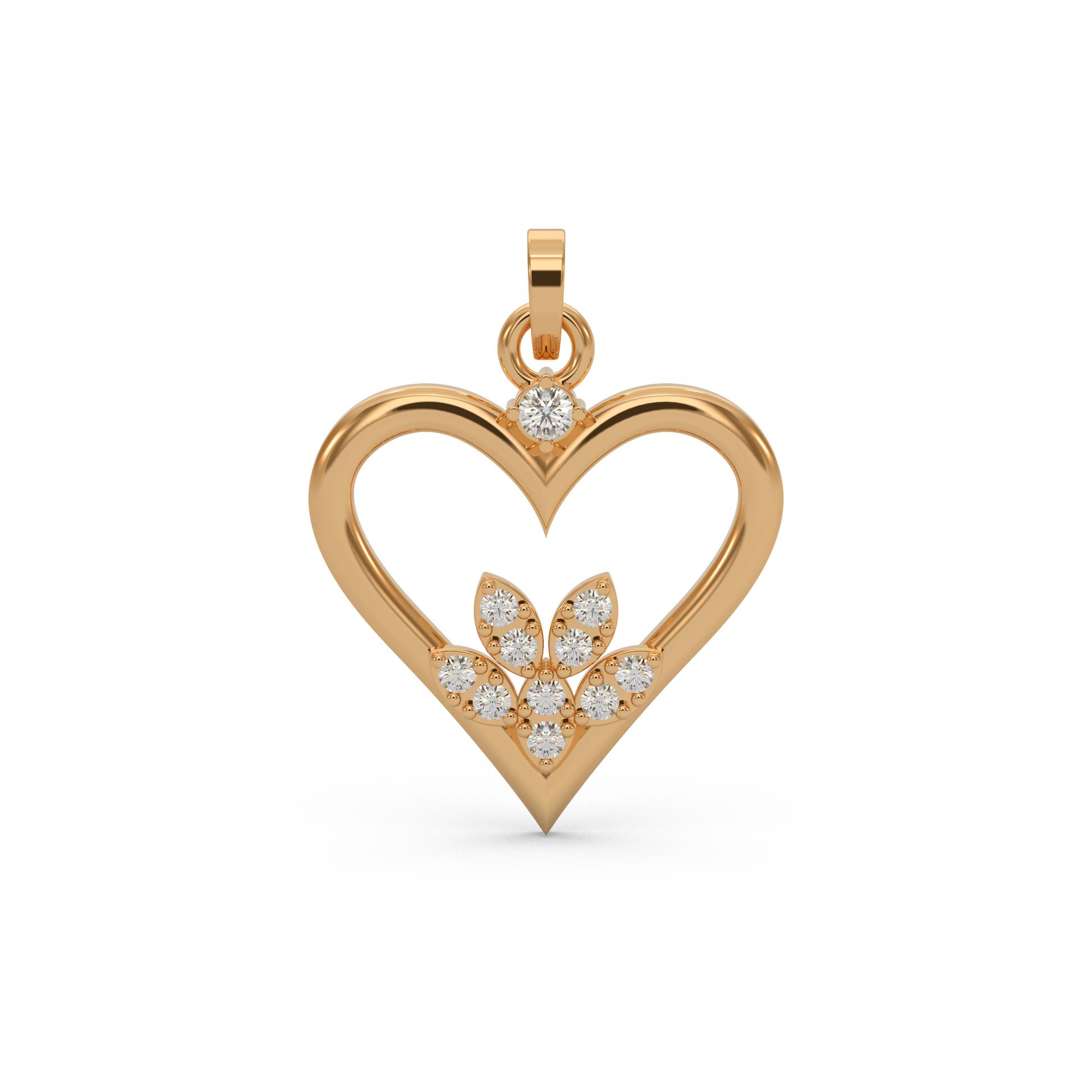 14 Kt Yellow Gold Diamond Charms & Pendants