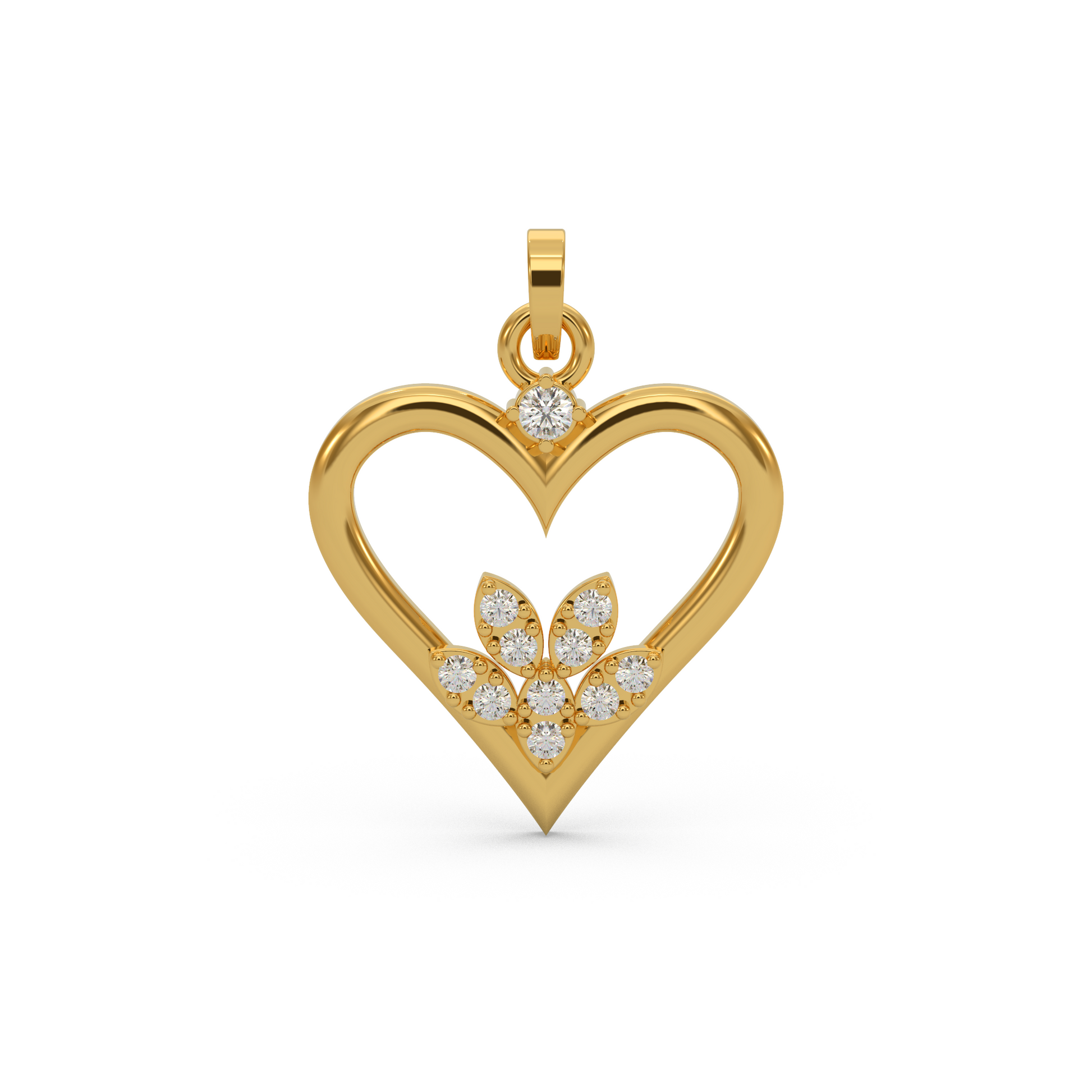 14 Kt Yellow Gold Diamond Charms & Pendants