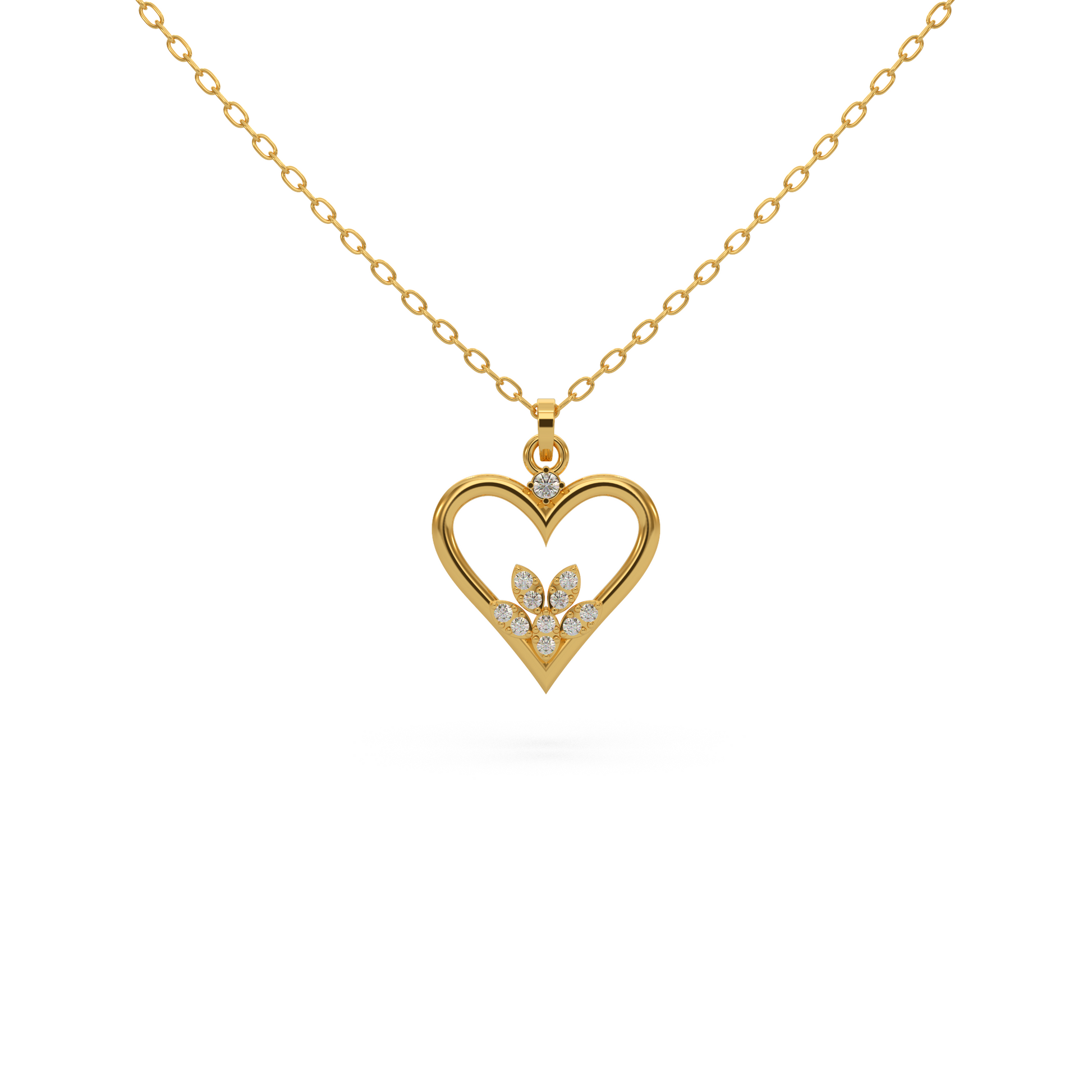 14 Kt Yellow Gold Diamond Charms & Pendants