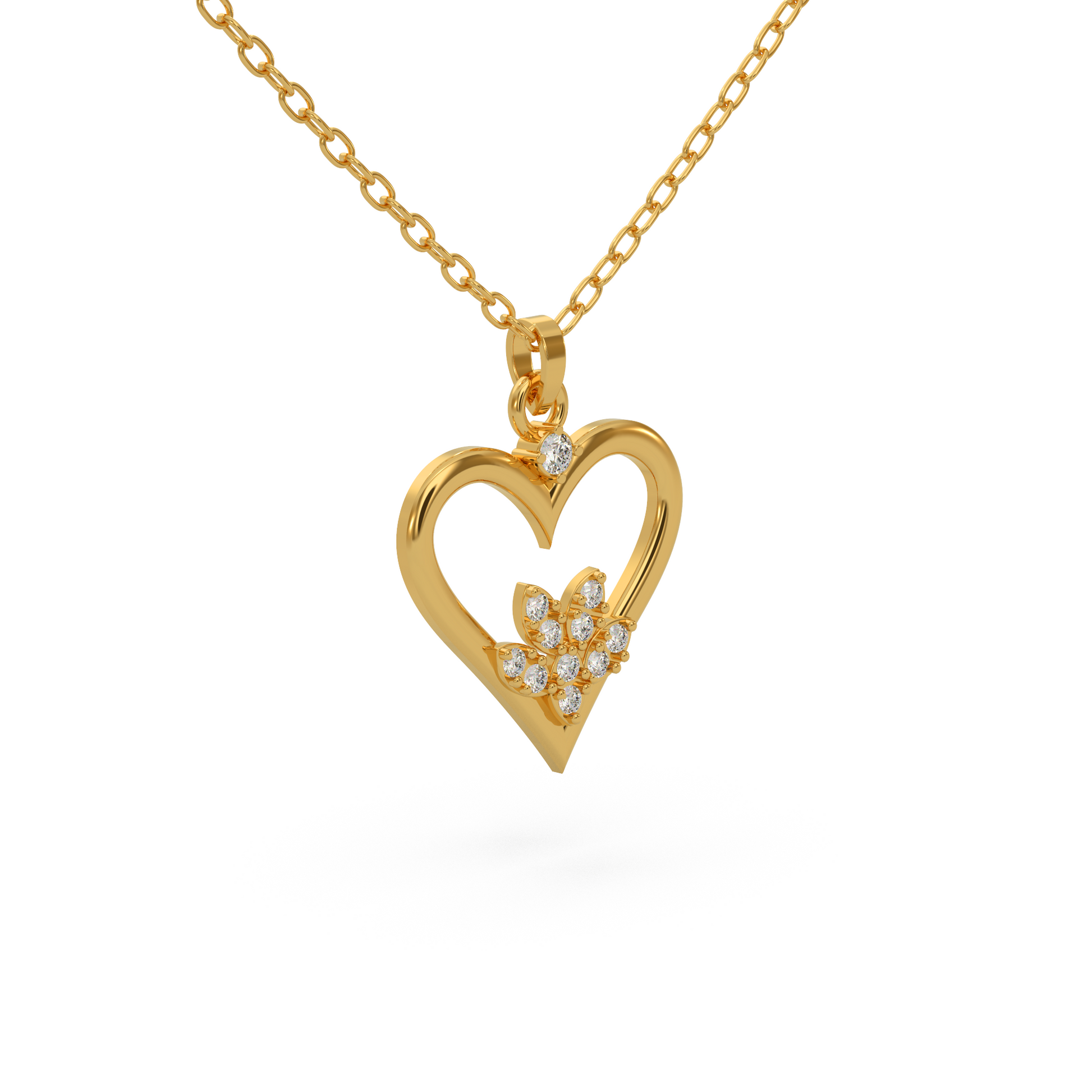 14 Kt Yellow Gold Diamond Charms & Pendants
