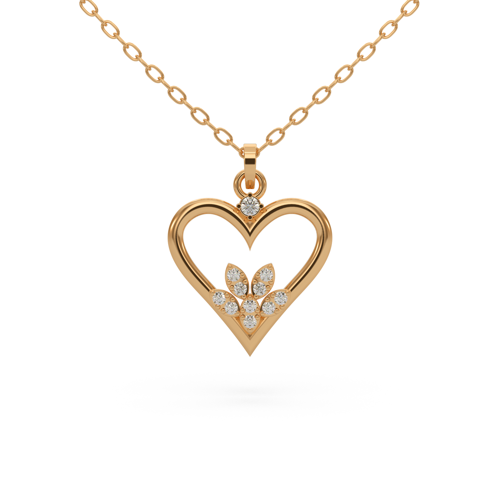 14 Kt Yellow Gold Diamond Charms & Pendants