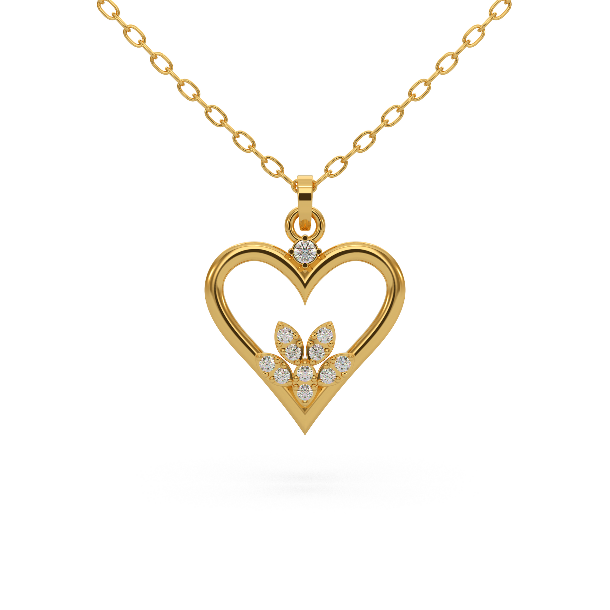 14 Kt Yellow Gold Diamond Charms & Pendants