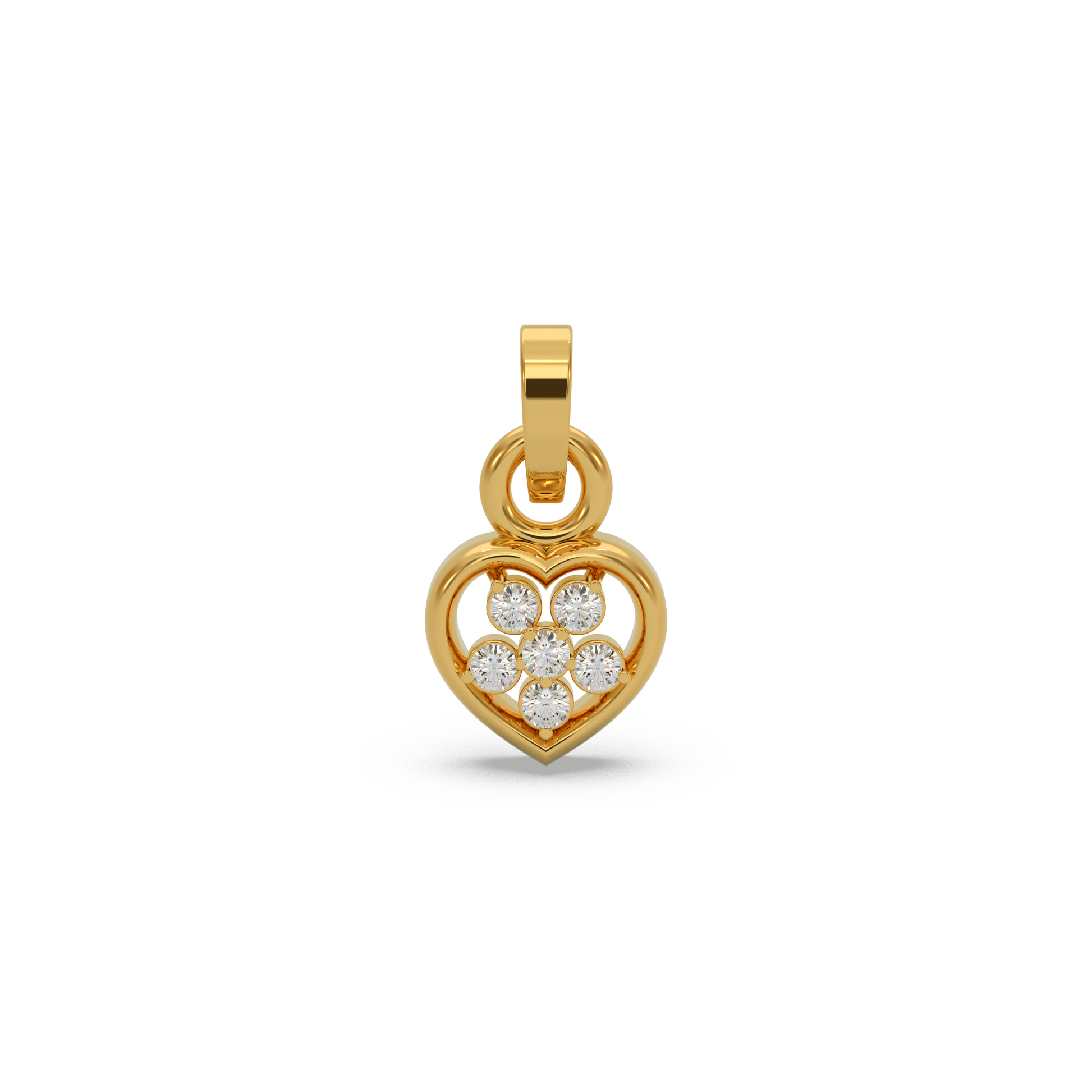 14 Kt Yellow Gold Diamond Charms & Pendants