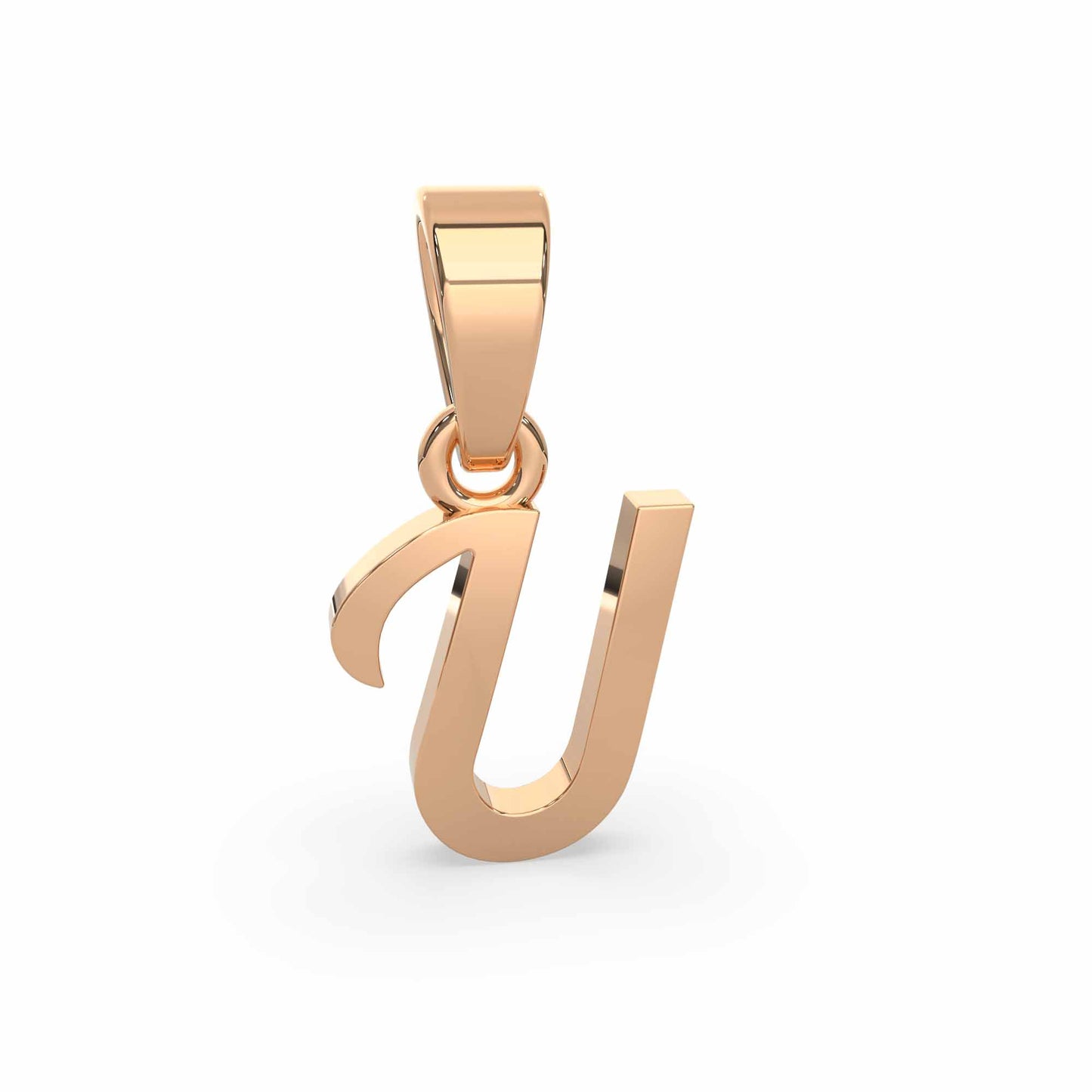 Alphabet U Gold Charm