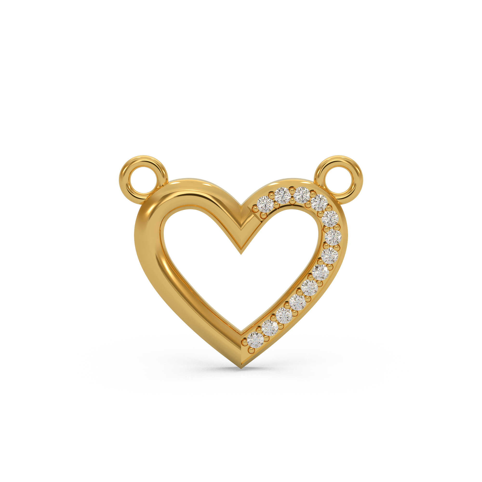 Valentine’s Day Heart Diamond Pendant