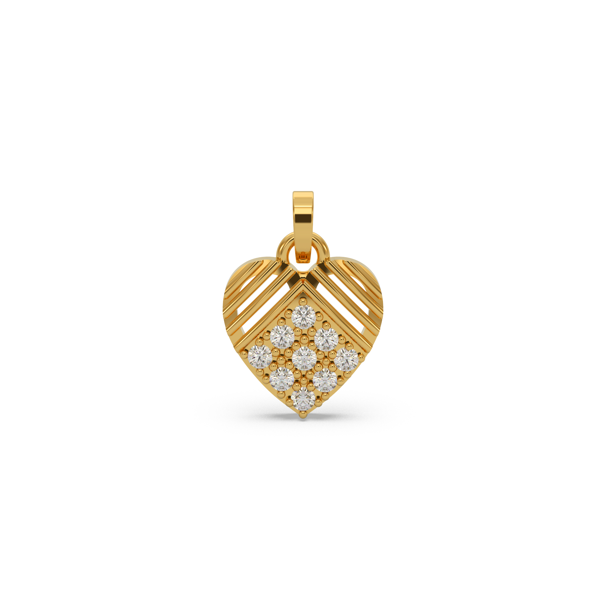 Couple’s Heart Diamond Pendant
