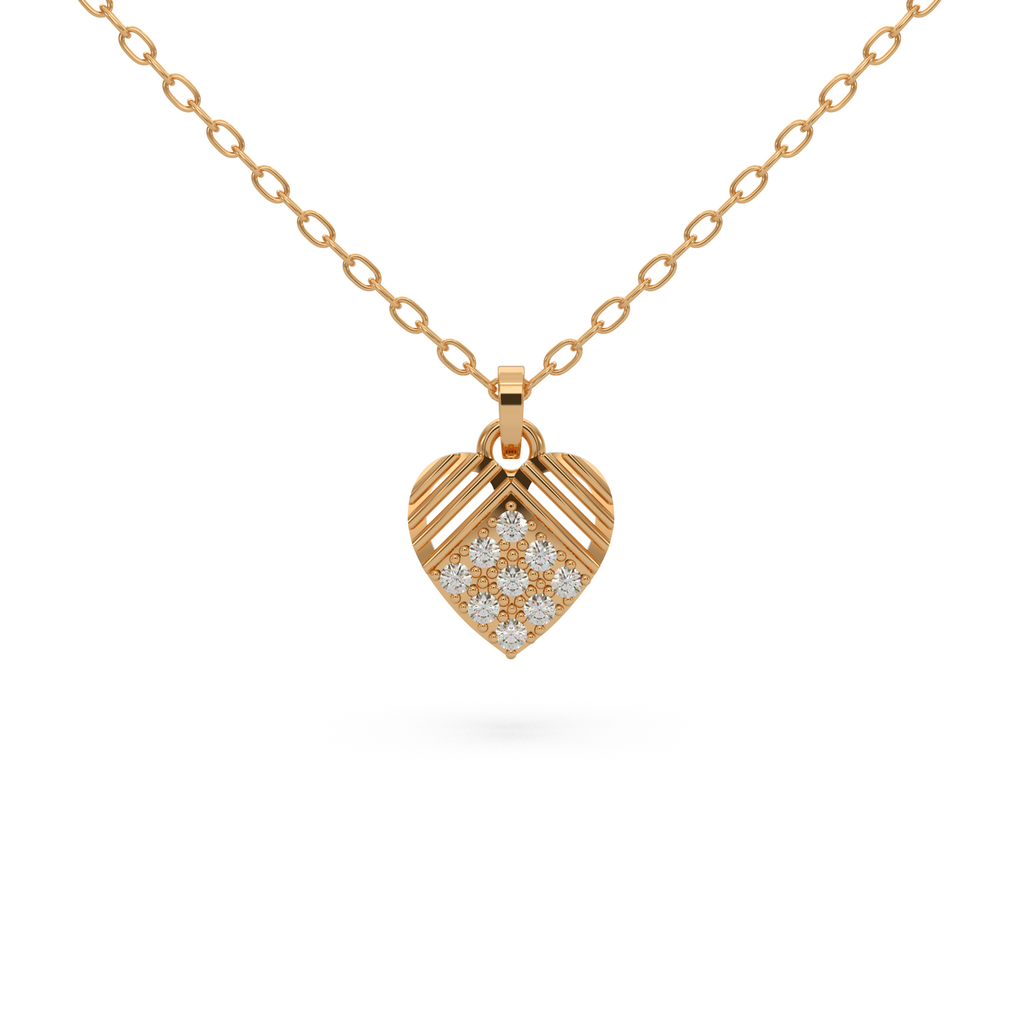 Couple’s Heart Diamond Pendant