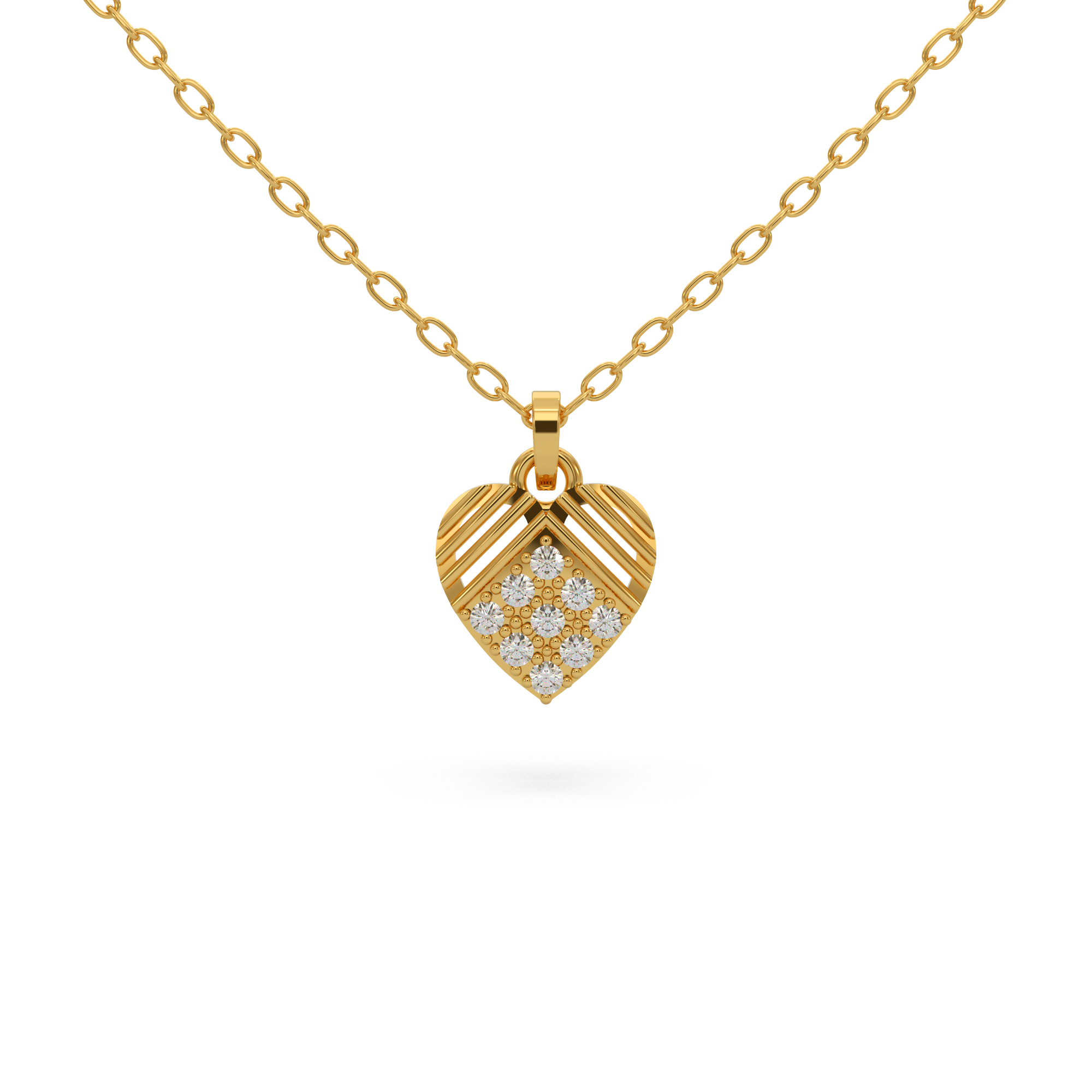 Couple’s Heart Diamond Pendant
