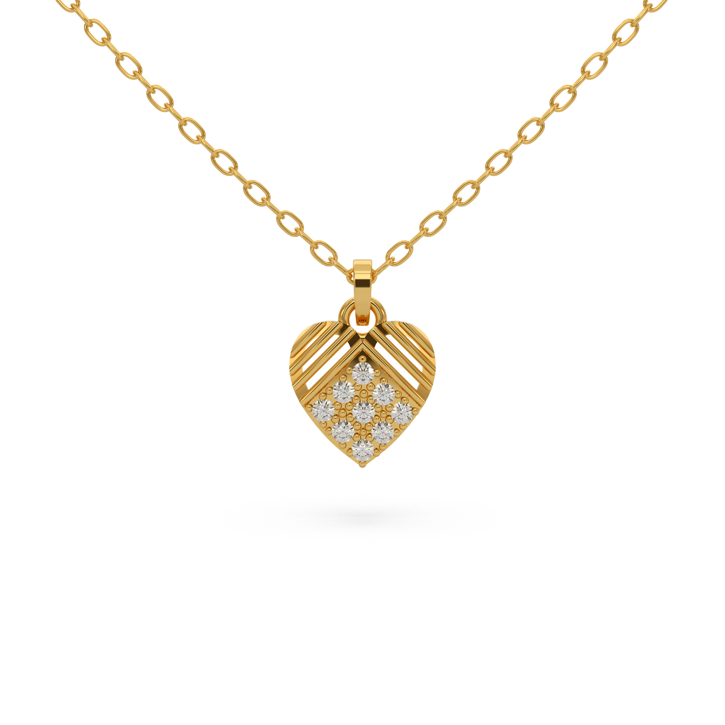 Couple’s Heart Diamond Pendant
