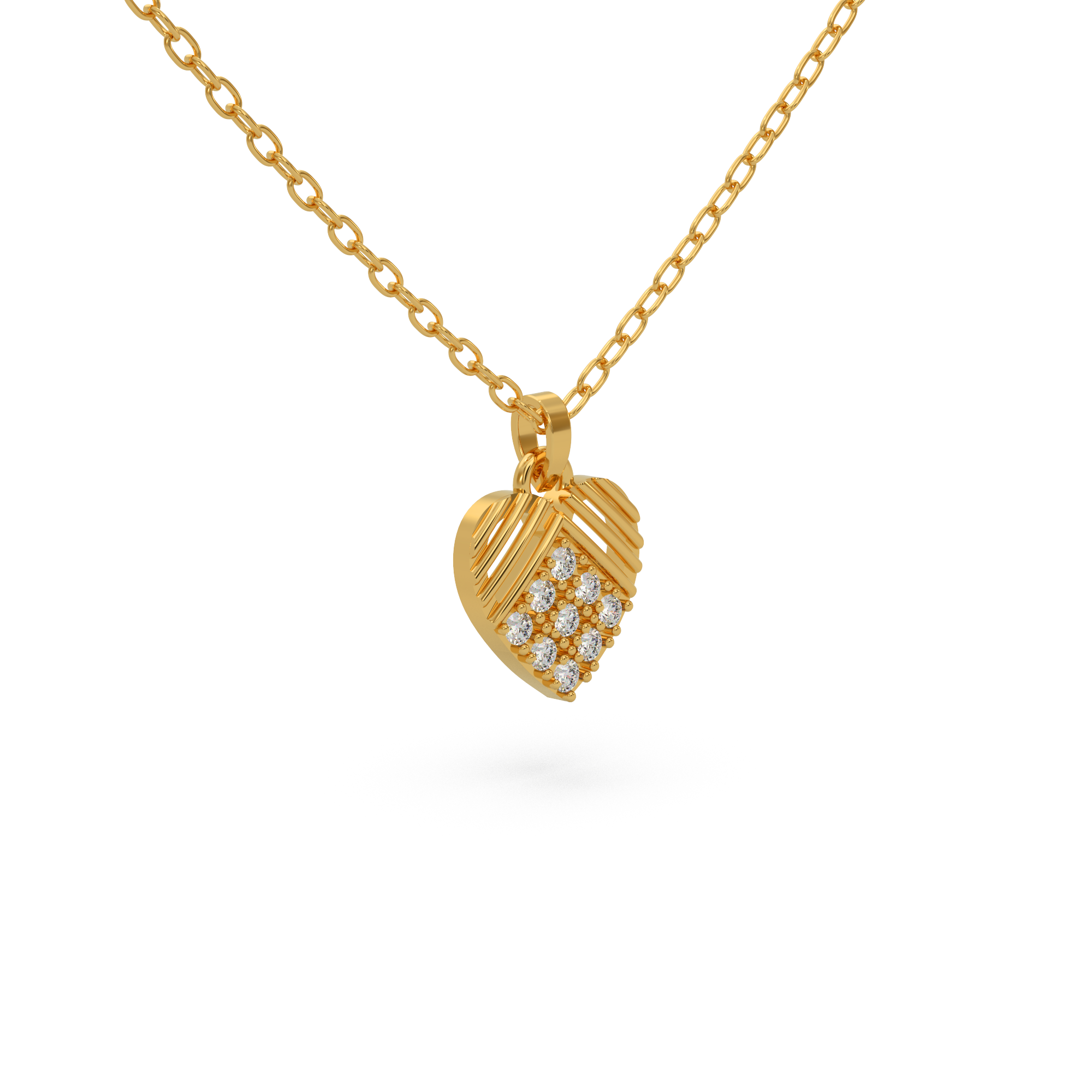 Couple’s Heart Diamond Pendant