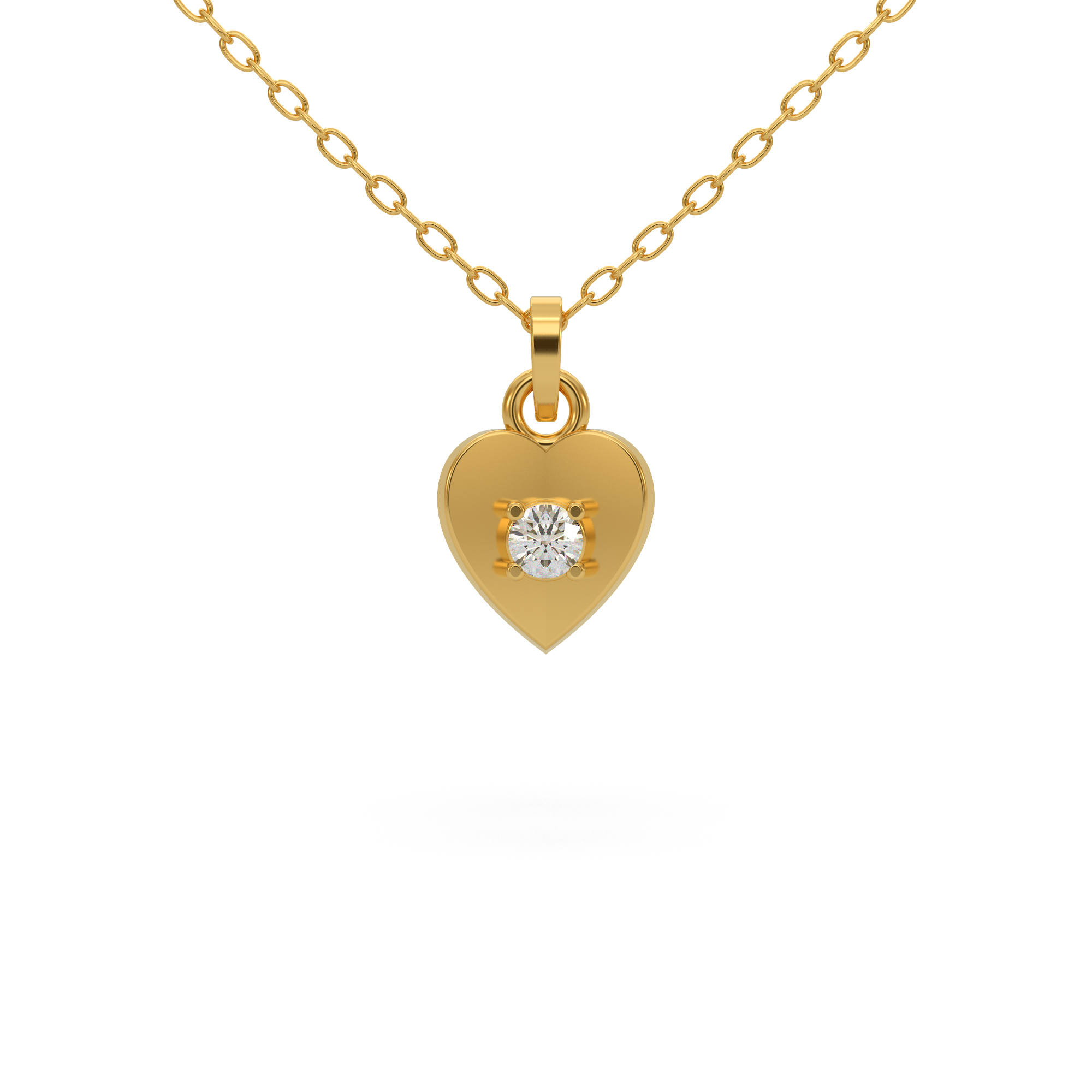 Designer Heart Diamond Pendant