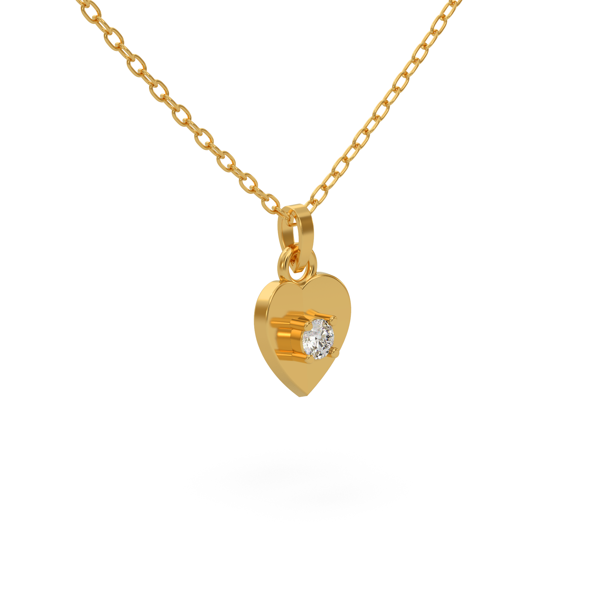 Designer Heart Diamond Pendant