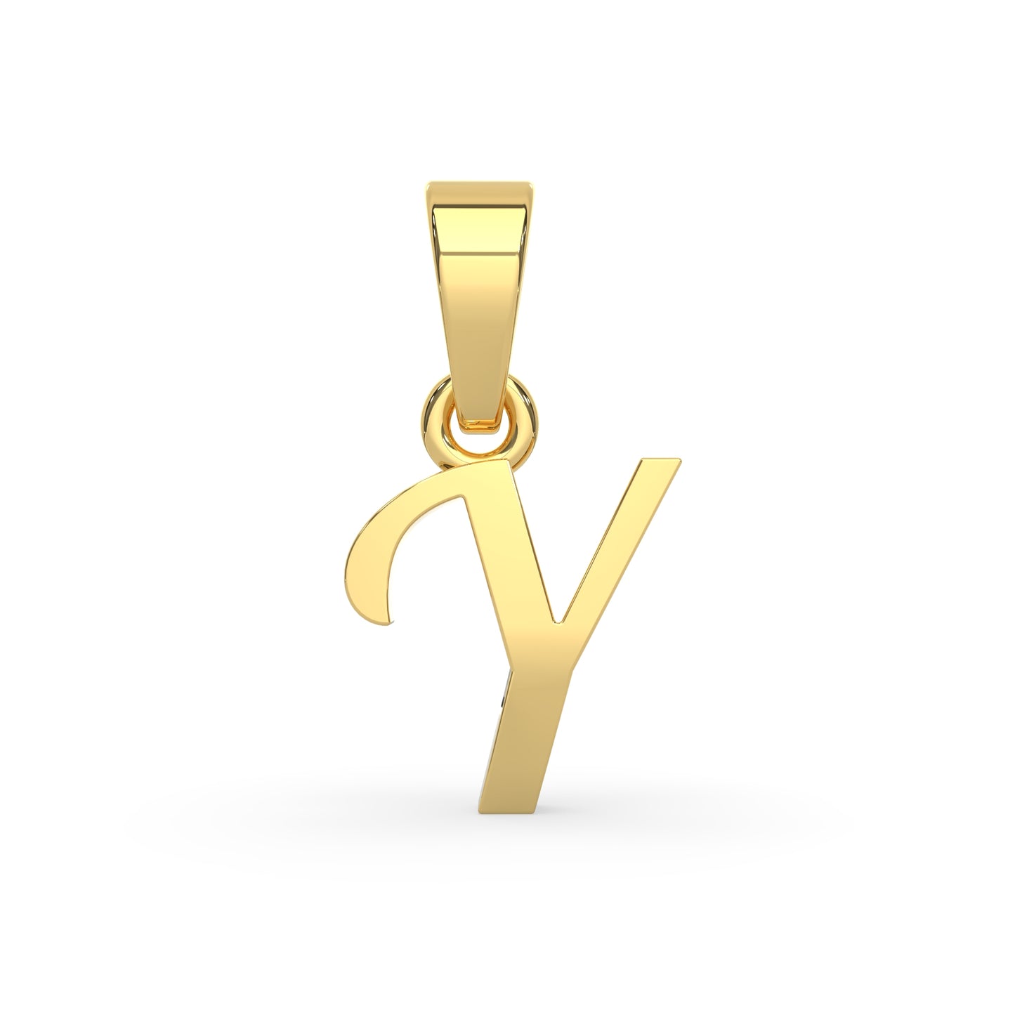 Alphabet Y Gold Charm
