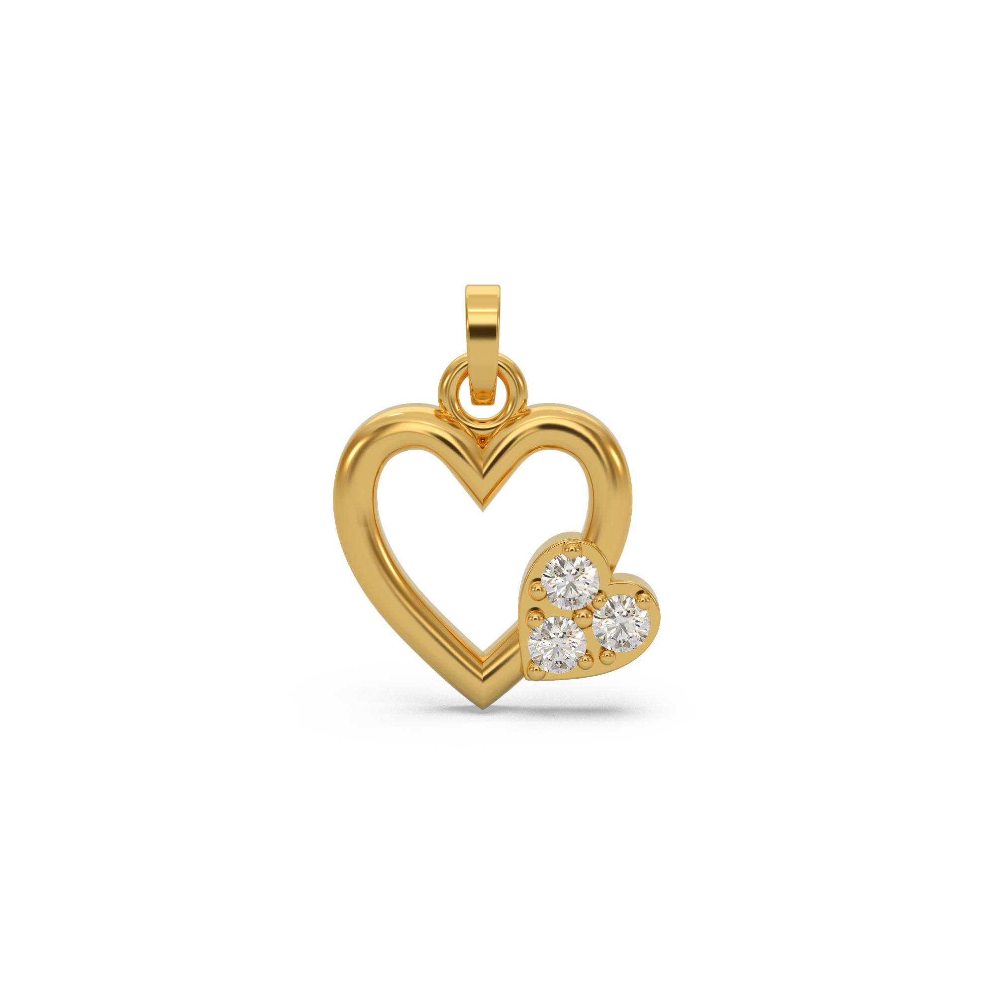 Flawless Heart Diamond Pendant