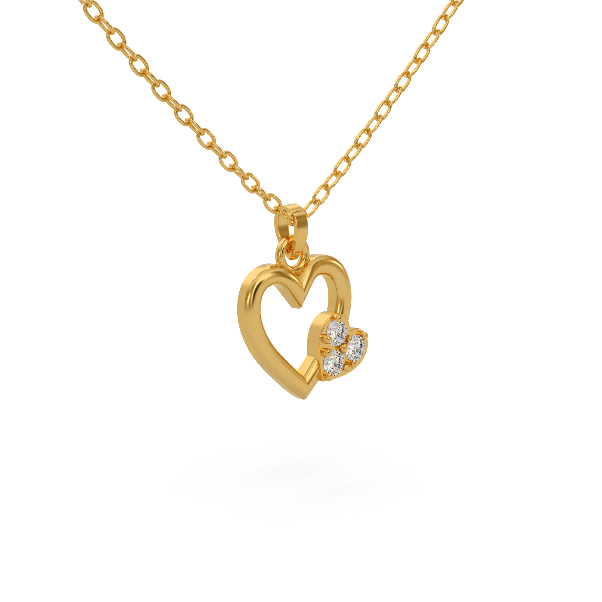 Flawless Heart Diamond Pendant