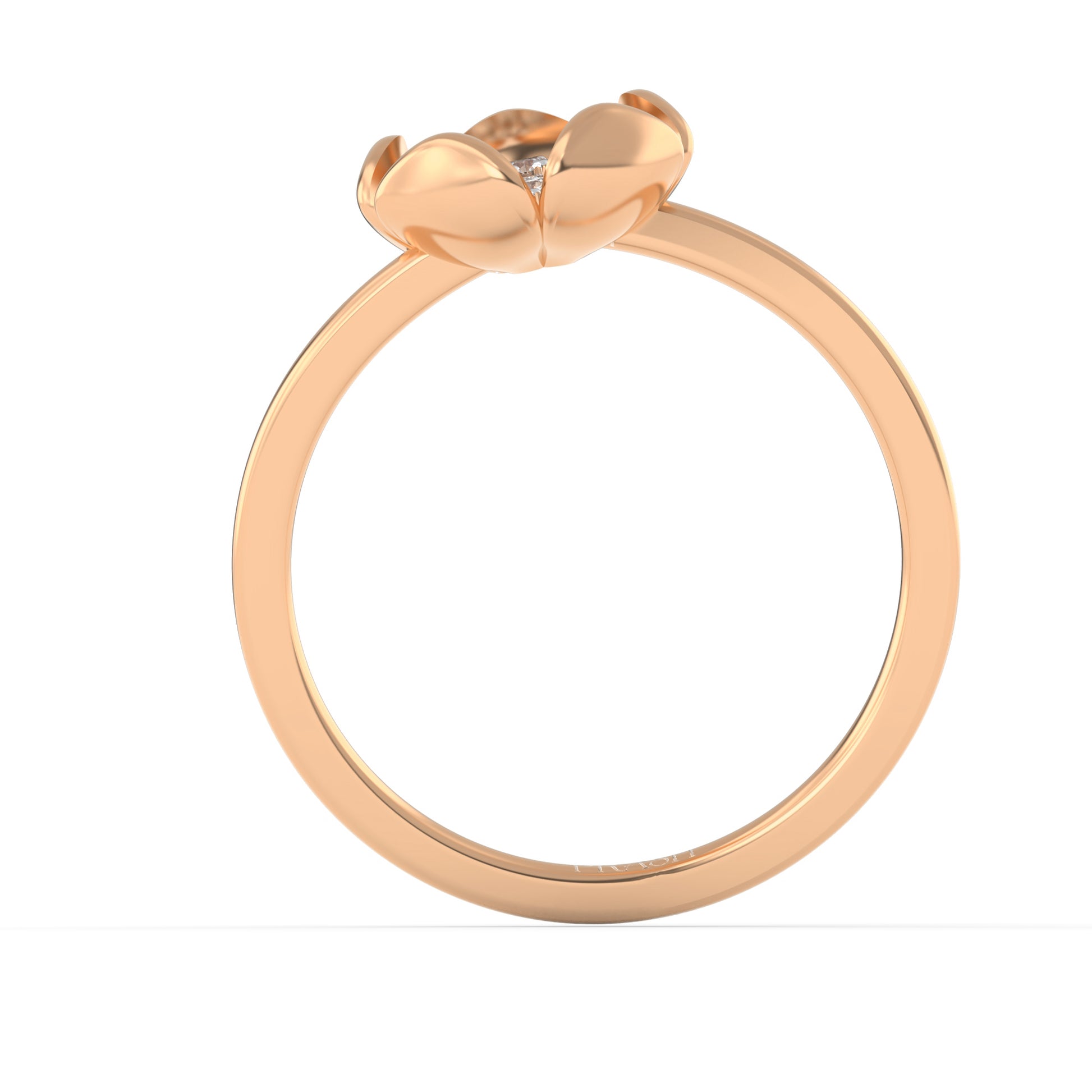 14 Kt Yellow Gold Diamond Ring