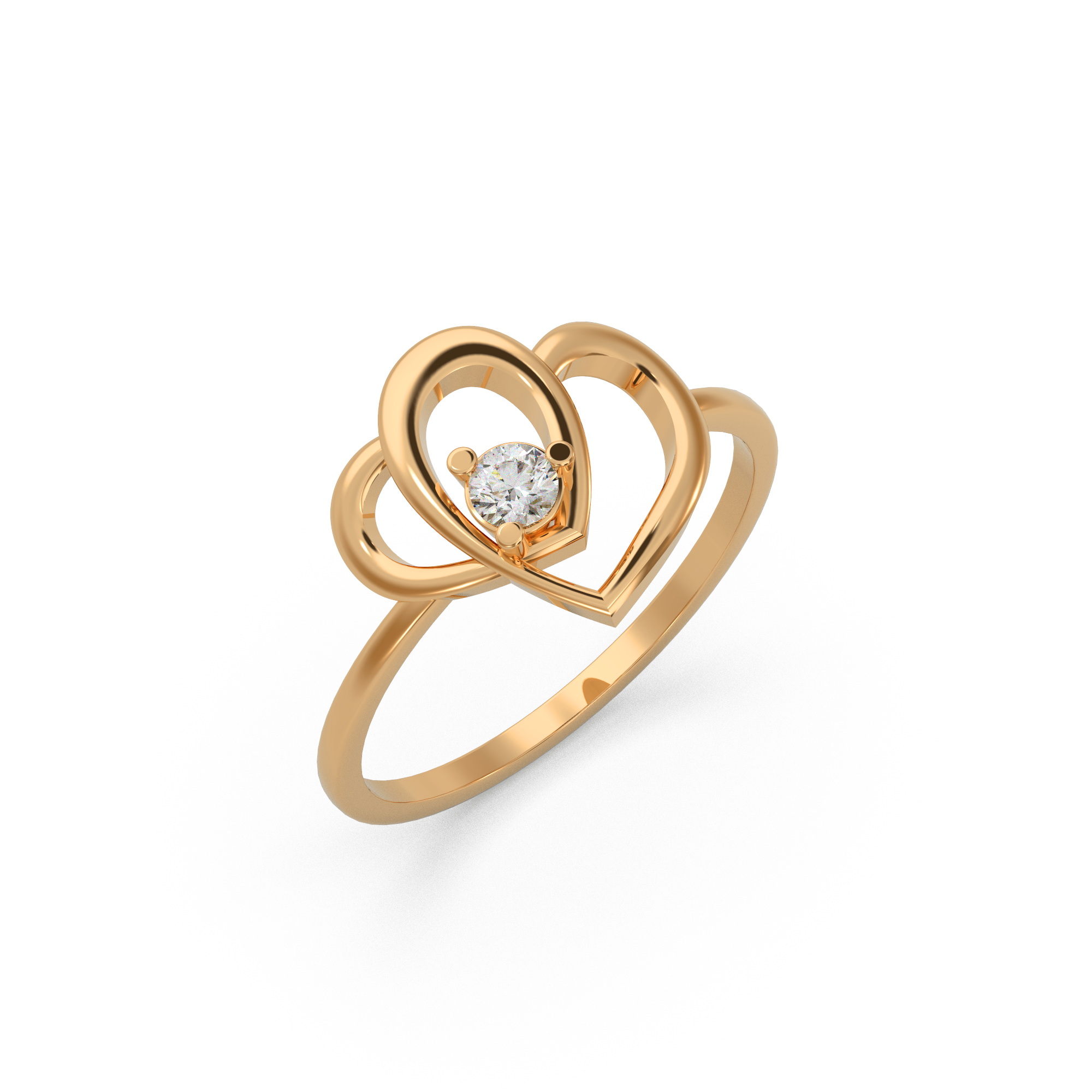 Classic Heart Diamond Ring