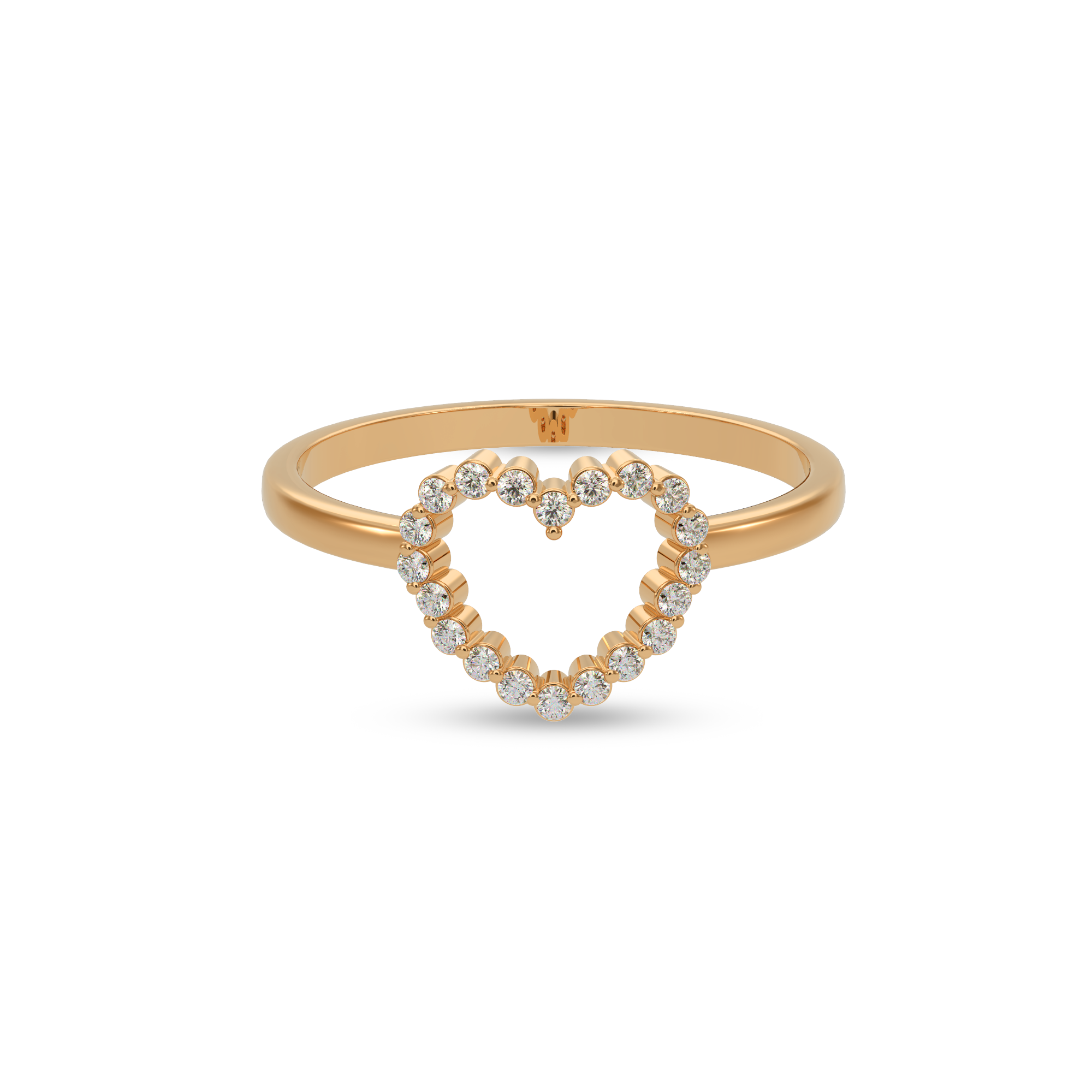 Love Heart Diamond Ring