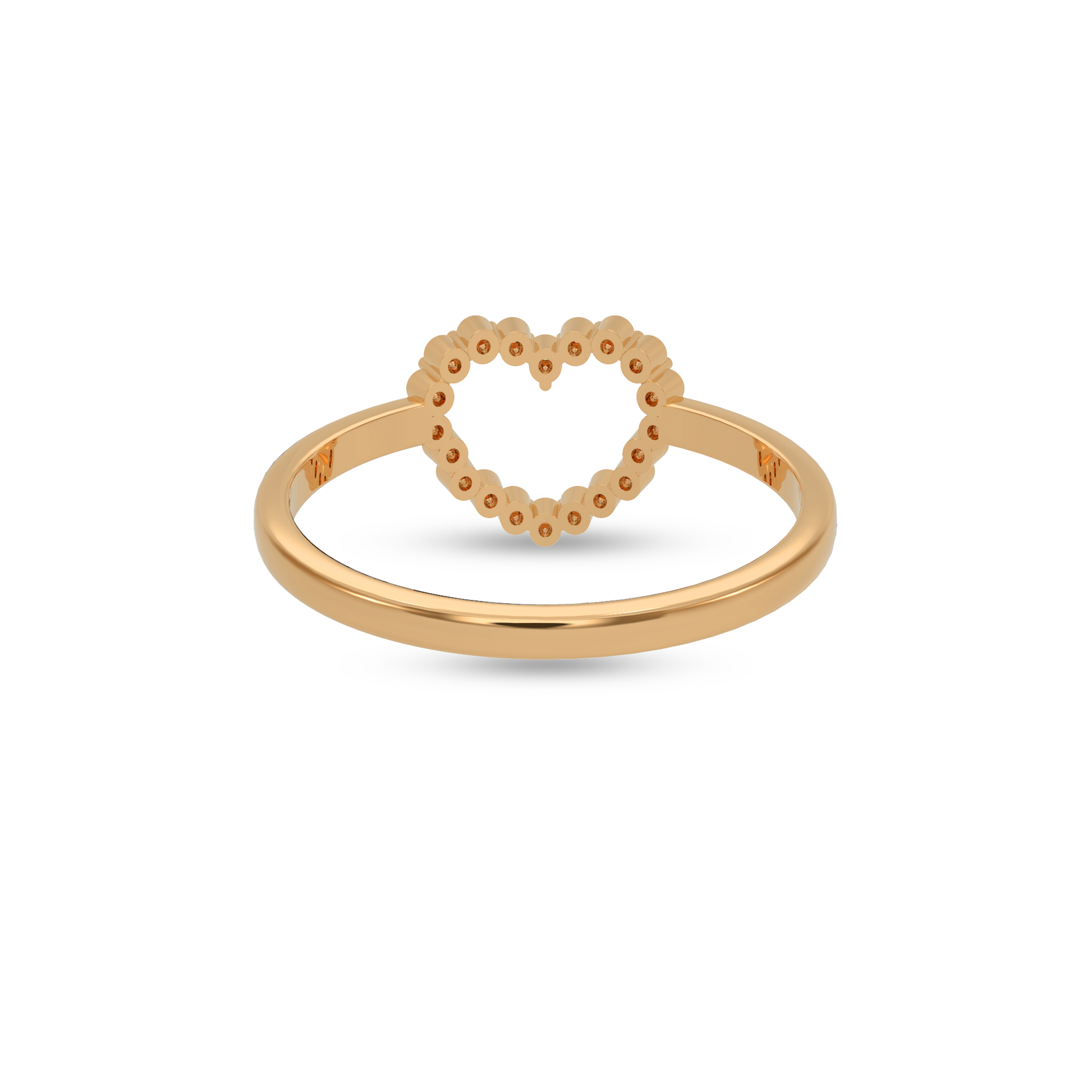 14 Kt Rose Gold Diamond Ring