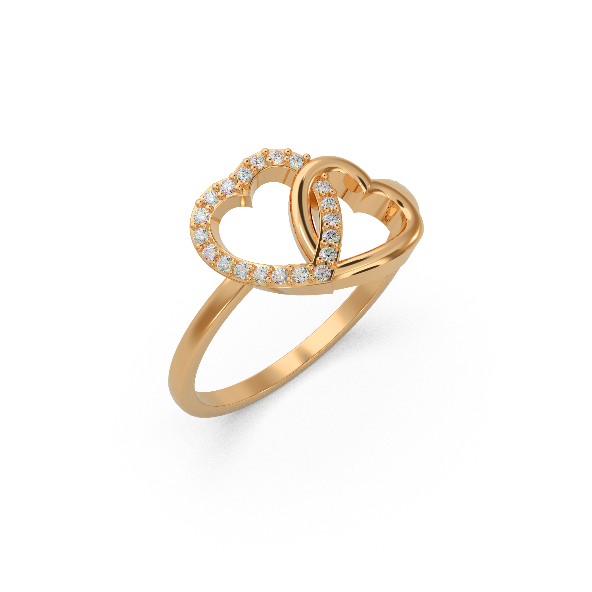 Infinity Heart Diamond Ring
