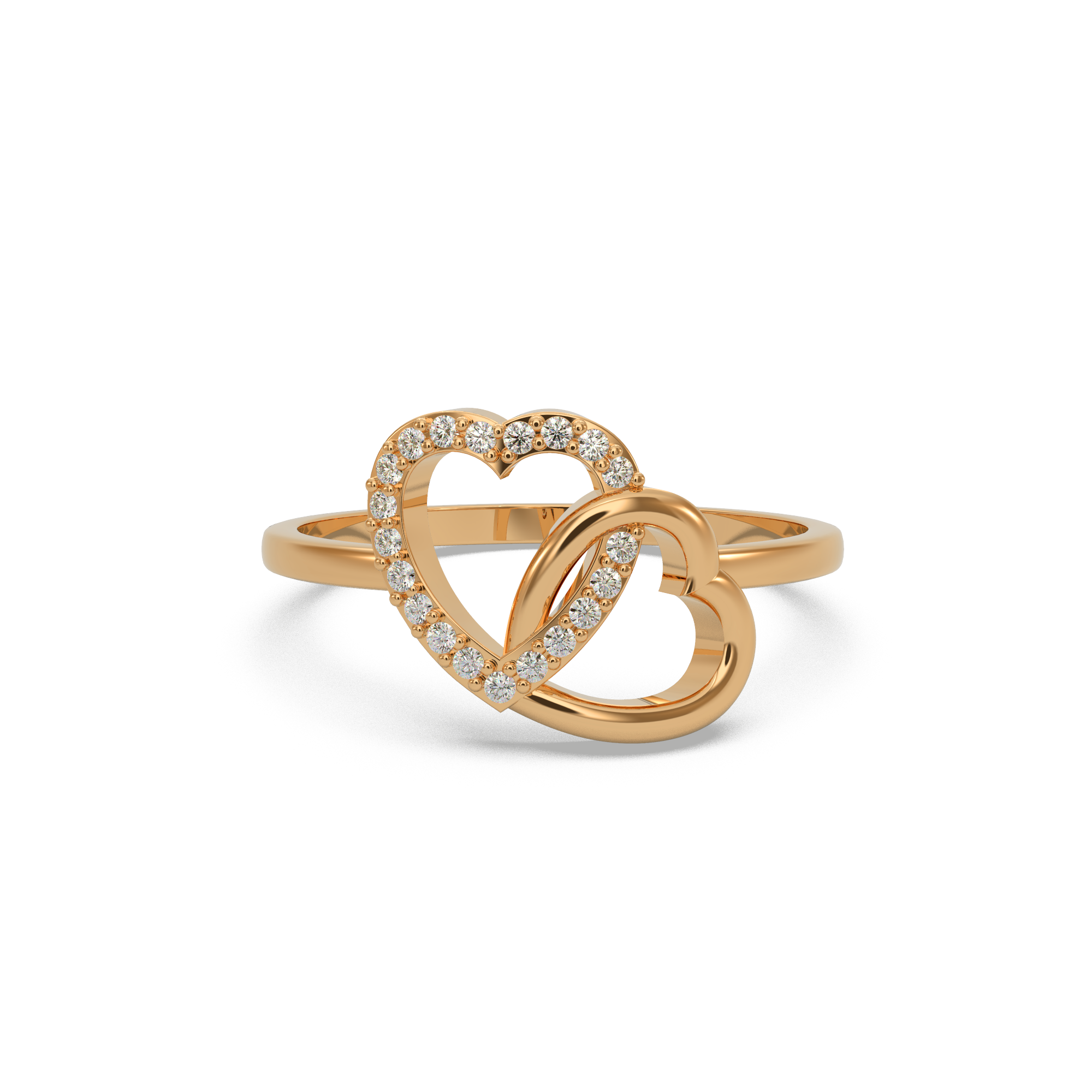 Infinity Heart Diamond Ring
