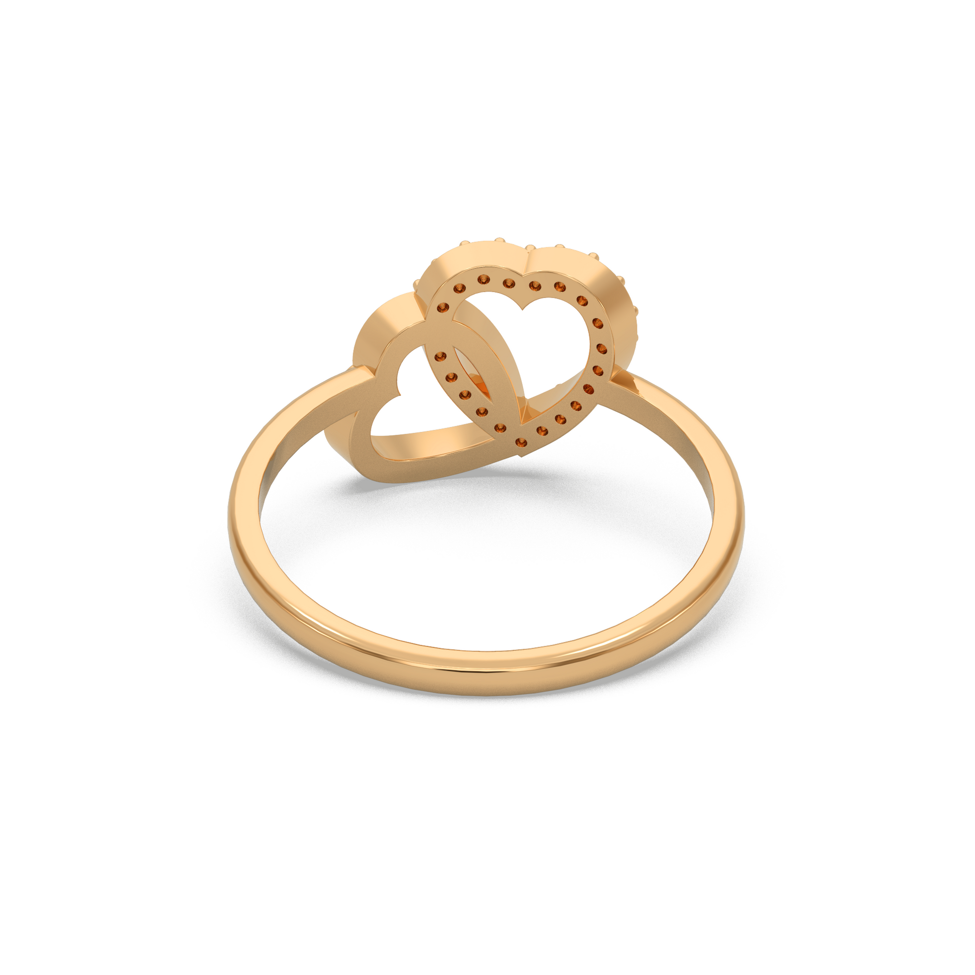 14 Kt Rose Gold Diamond Ring