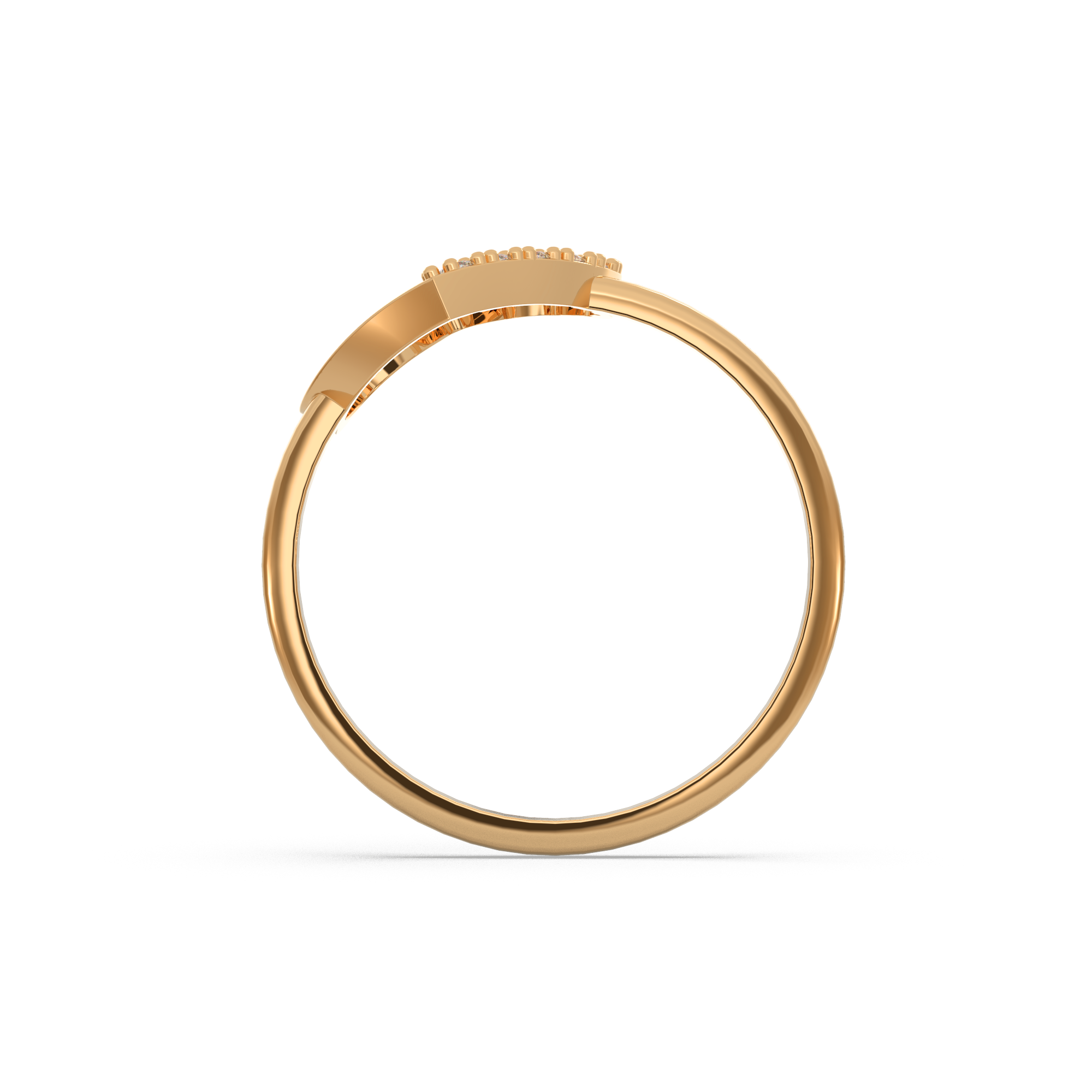 Chic Heart Diamond Ring