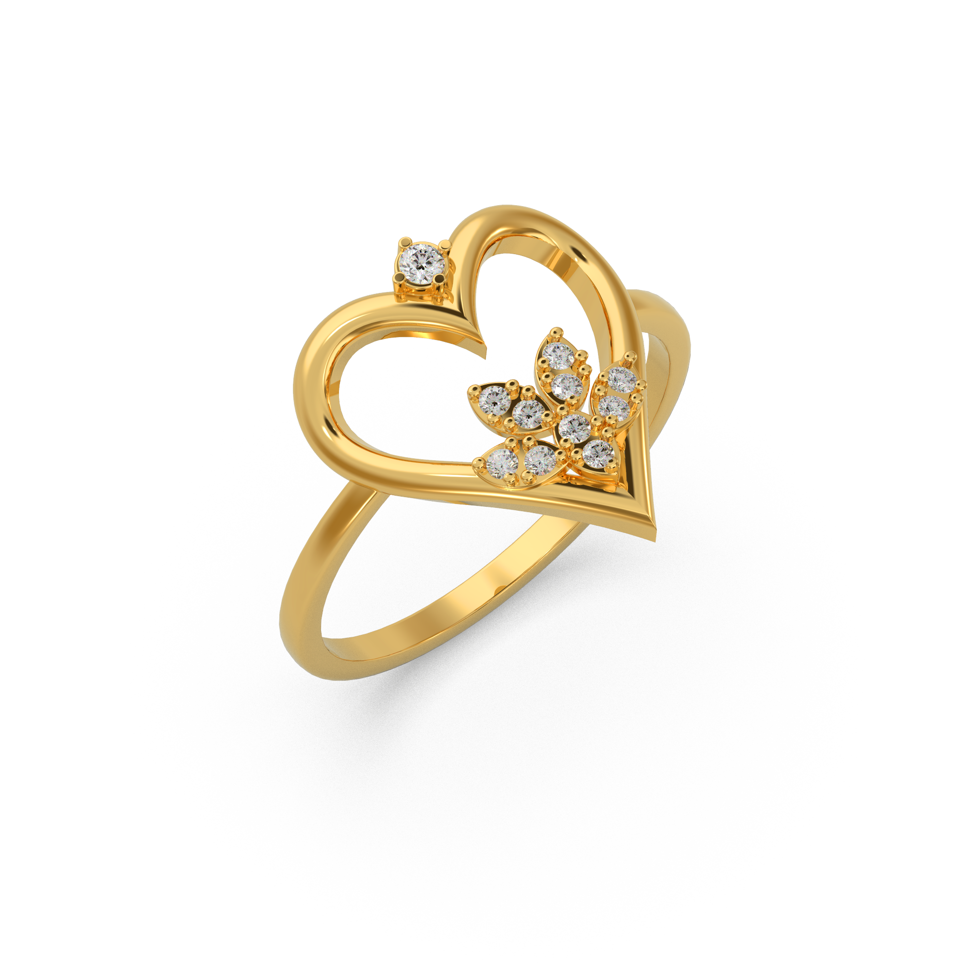 Brilliant Heart Diamond Ring