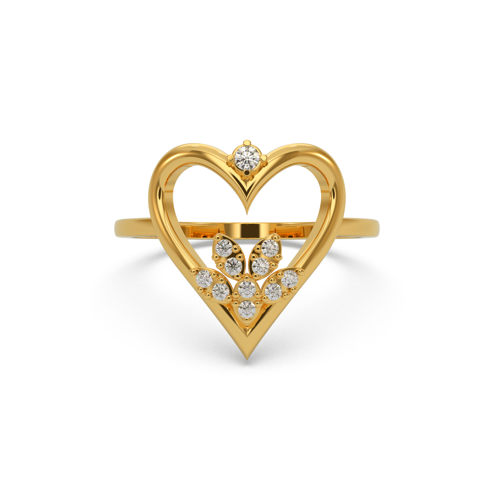 Brilliant Heart Diamond Ring