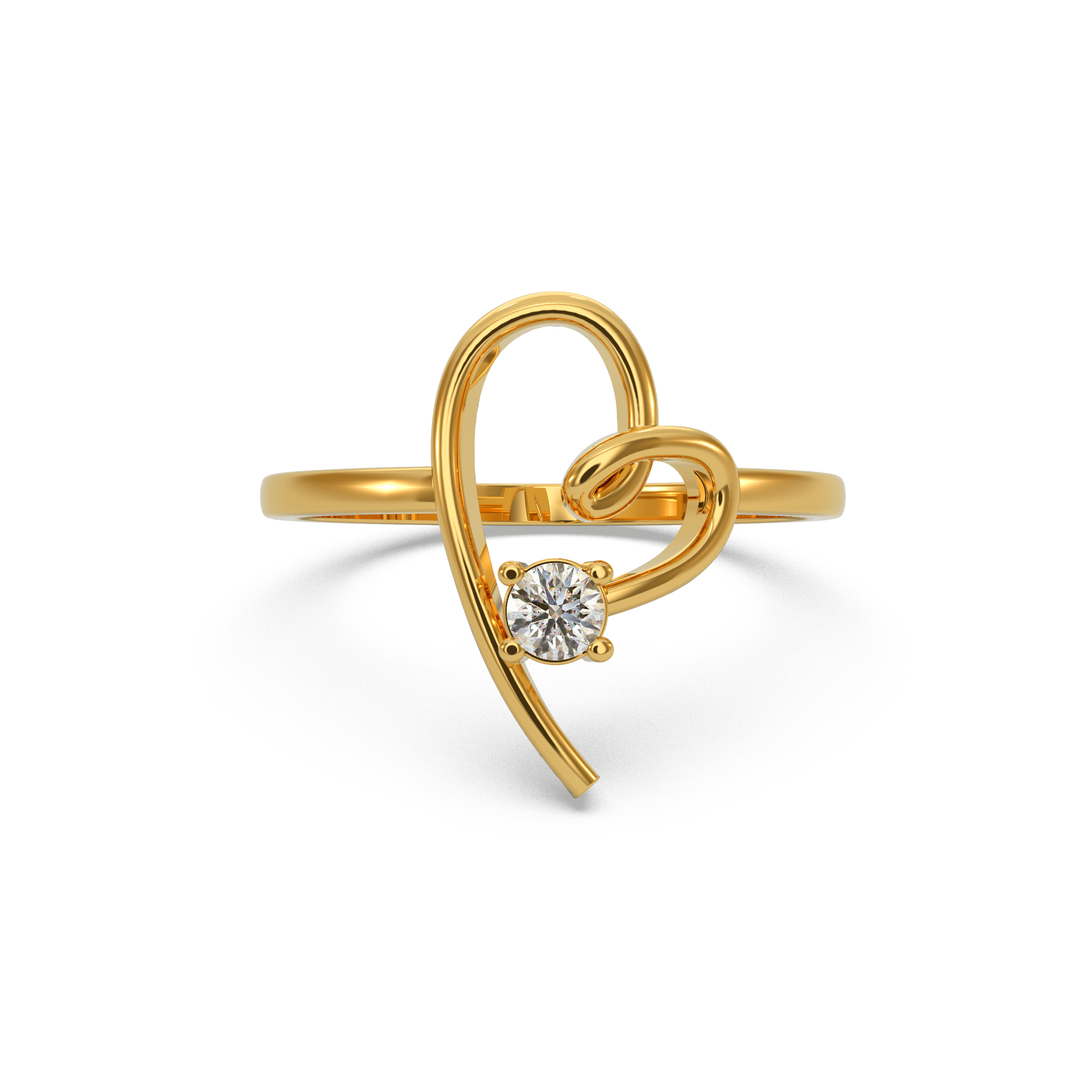 Stunning Heart Diamond Ring