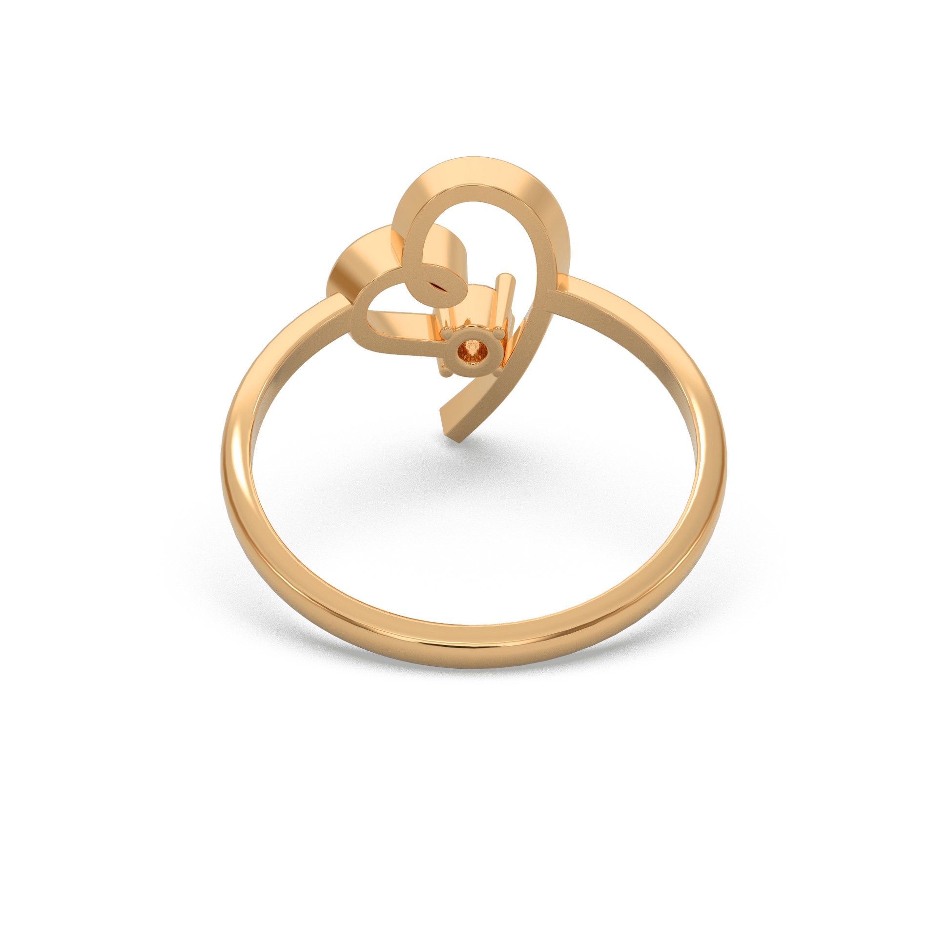 14 Kt Yellow Gold Diamond Ring