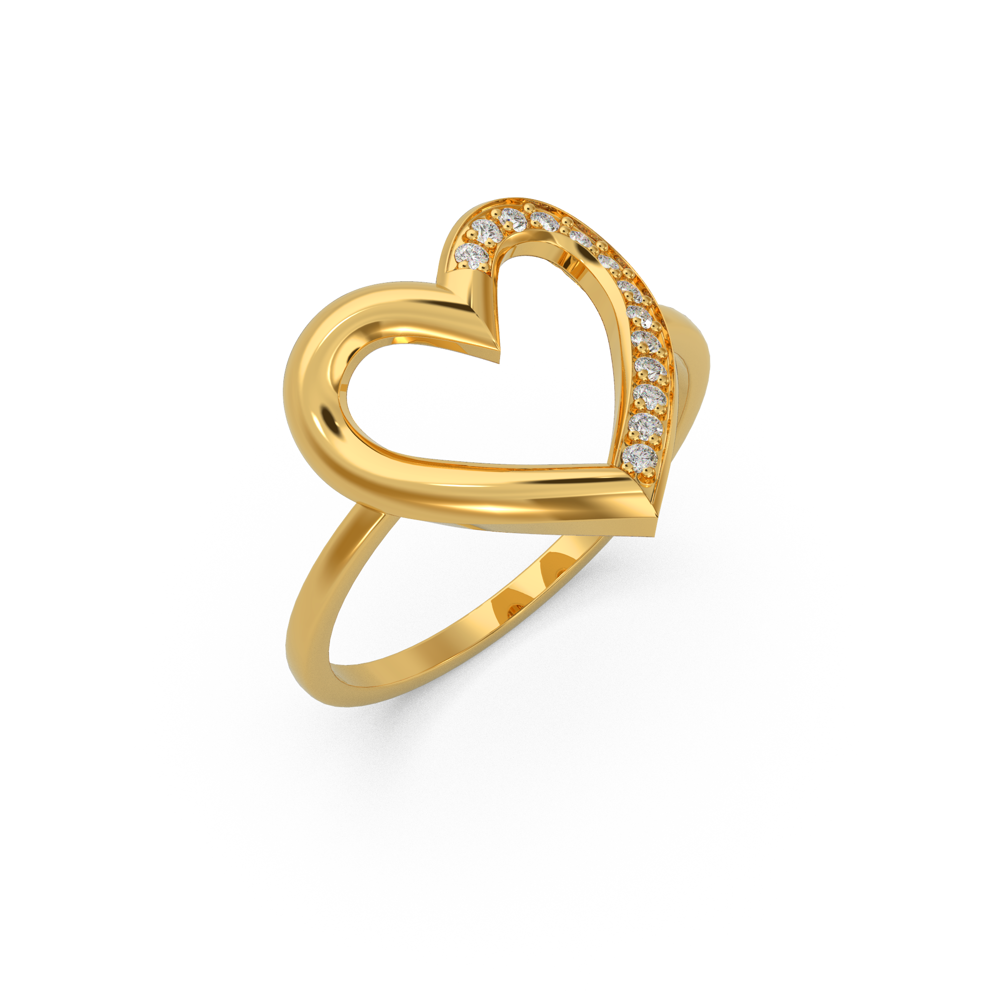Valentine’s Day Heart Diamond Ring