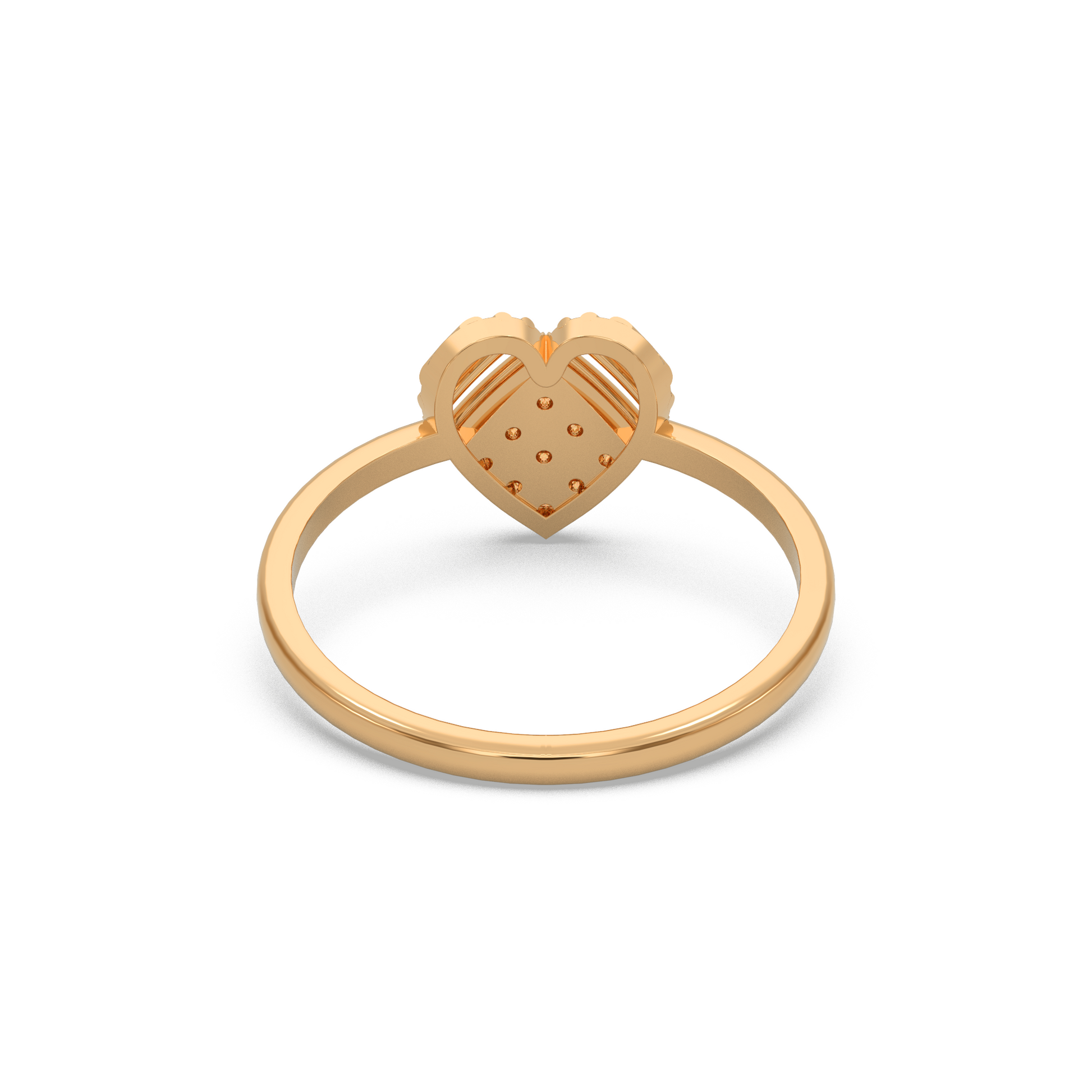 14 Kt Yellow Gold Diamond Ring