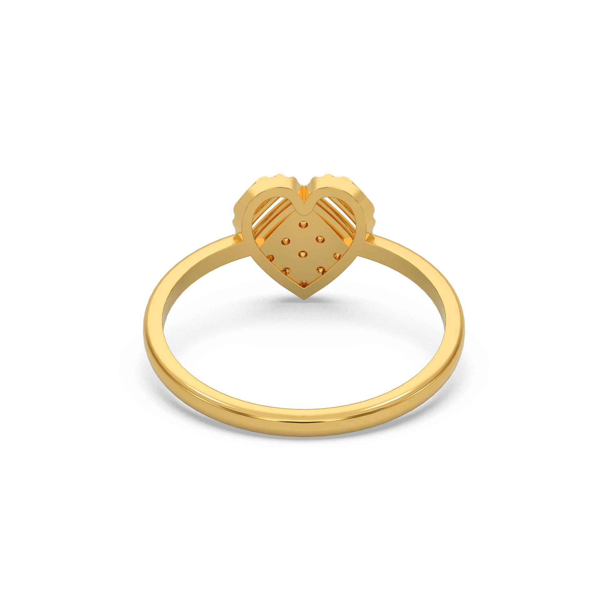 14 Kt Yellow Gold Diamond Ring