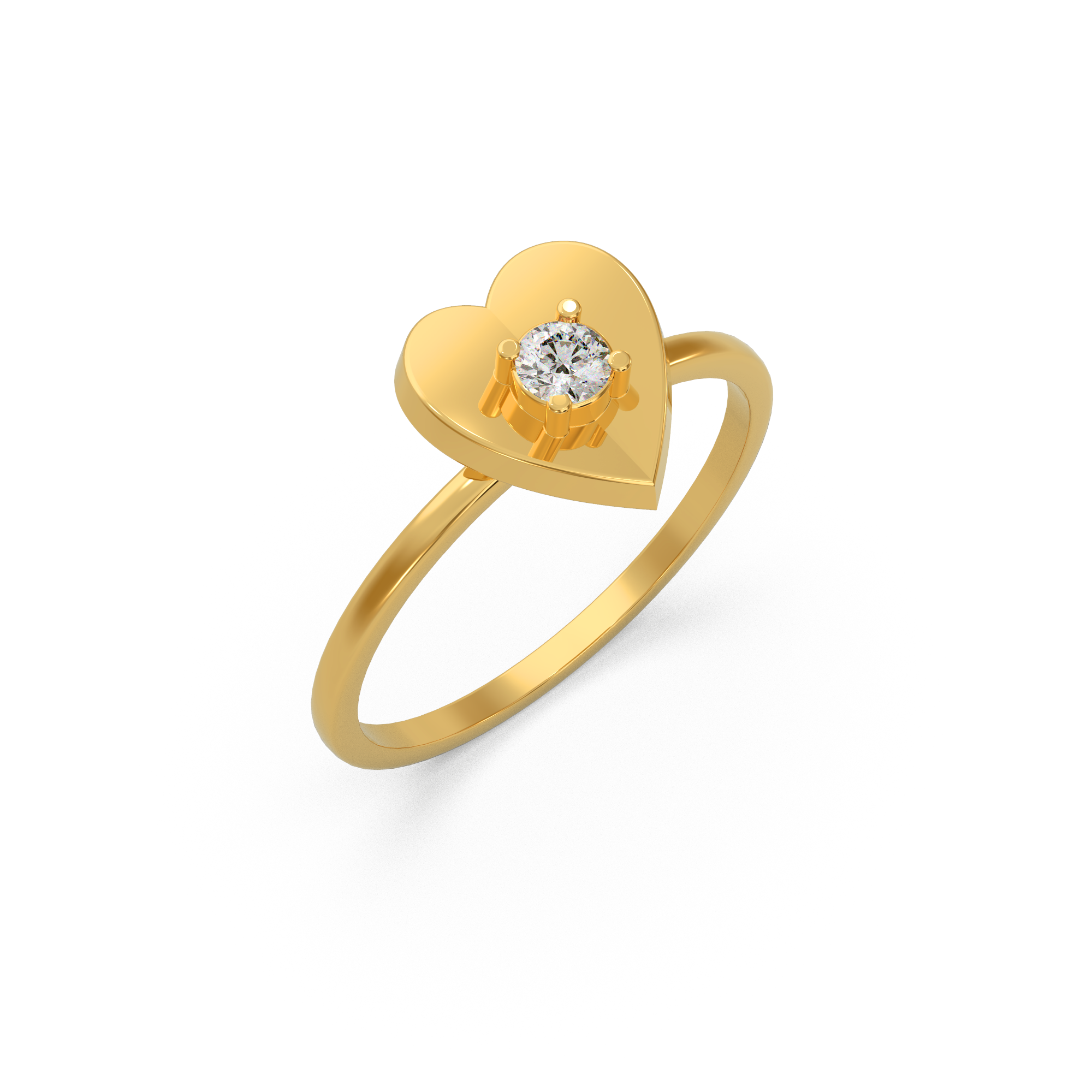 Designer Heart Diamond Ring