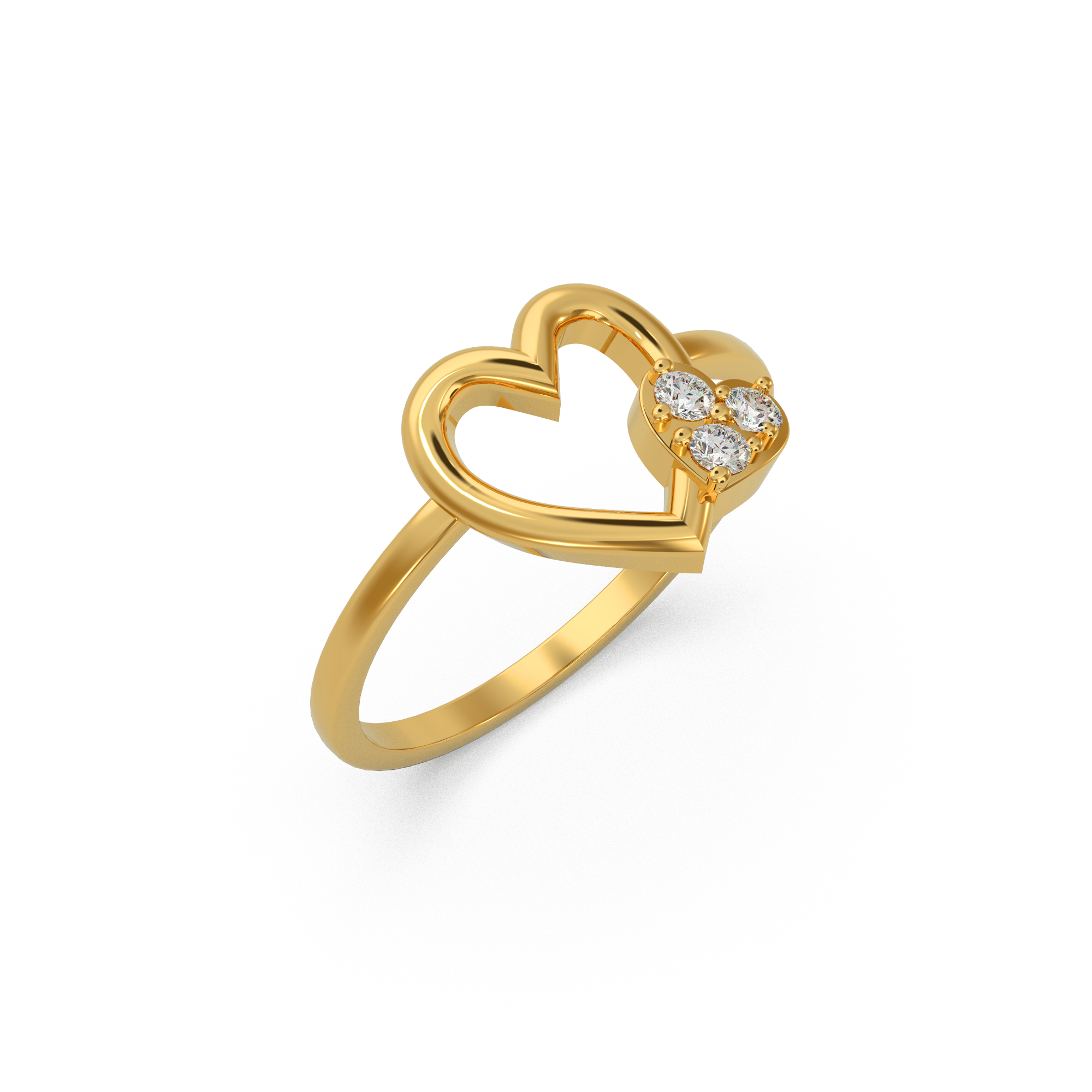 Flawless Heart Diamond Ring