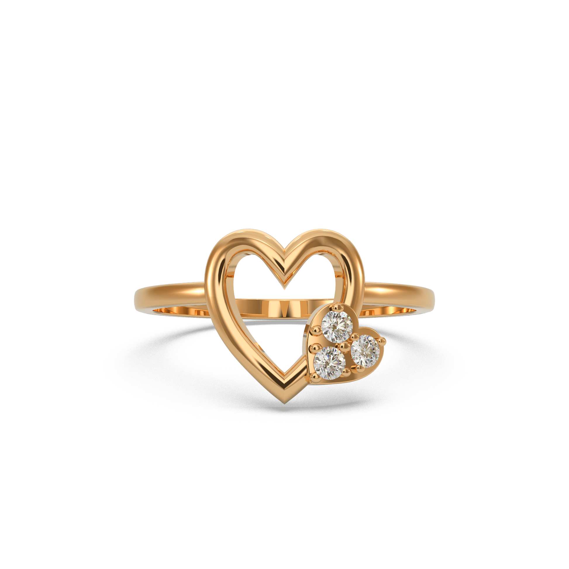 14 Kt Yellow Gold Diamond Ring