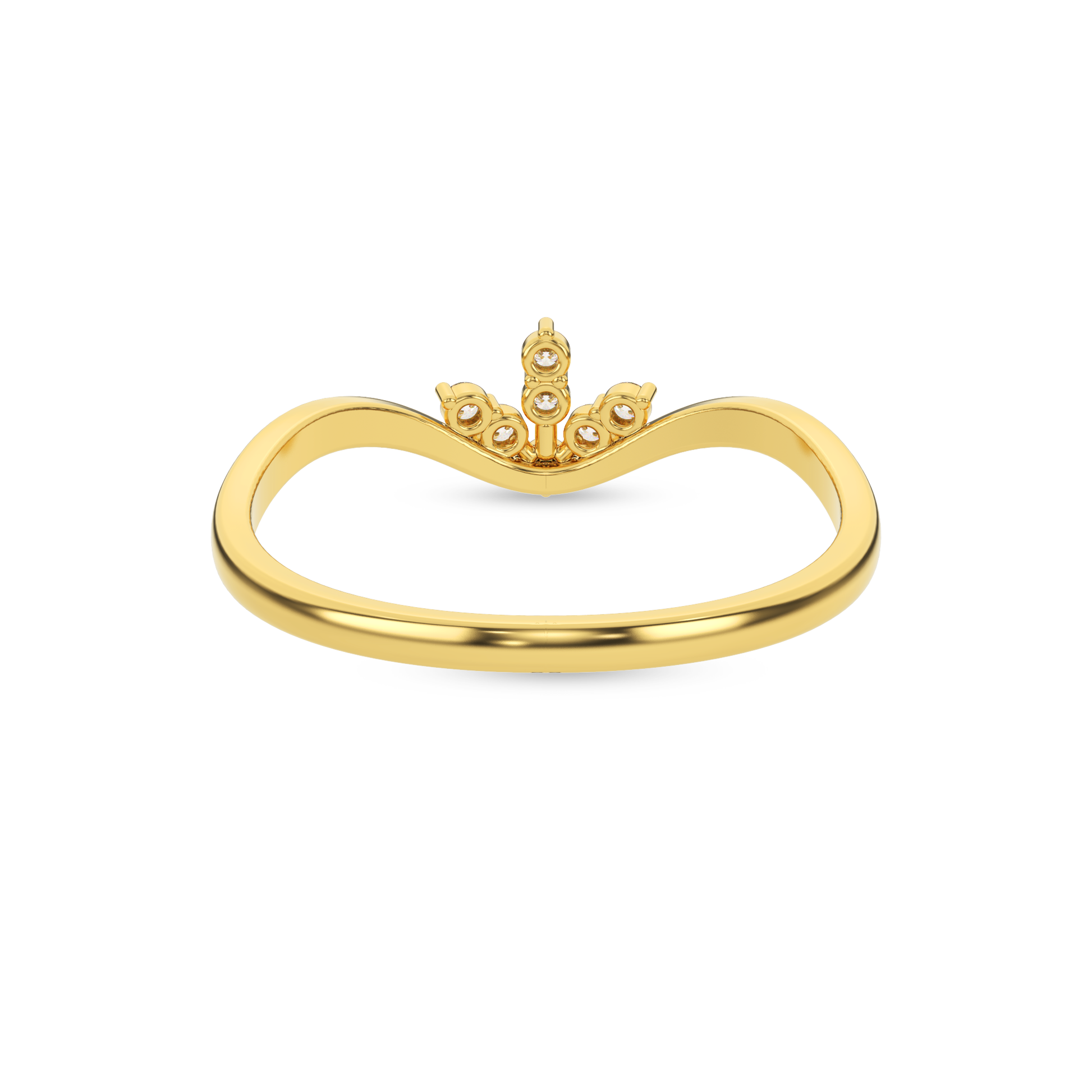 14 Kt Yellow Gold Diamond Ring