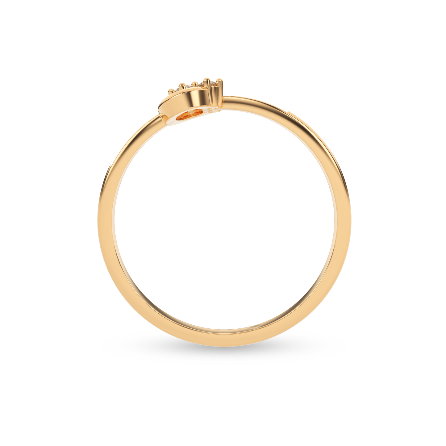 Diamond Infinity Glow Ring