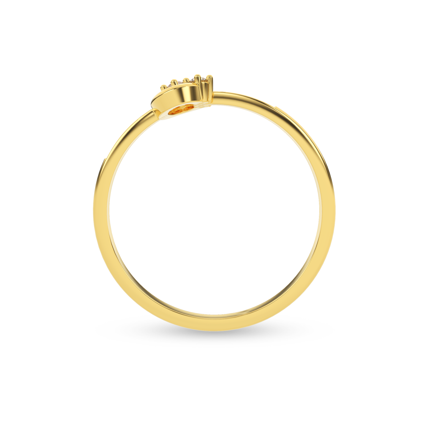 Diamond Infinity Glow Ring