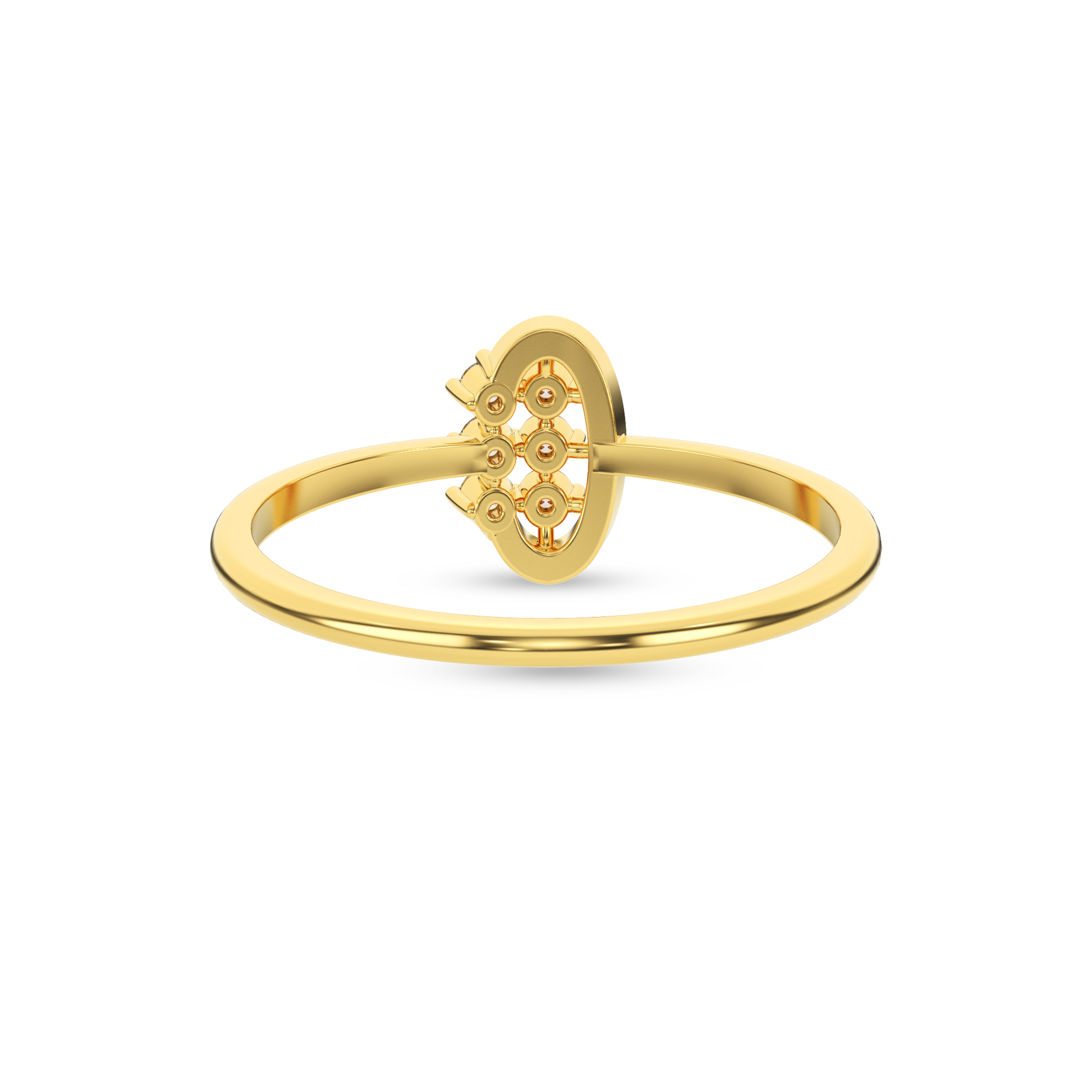 14 Kt Yellow Gold Diamond Ring