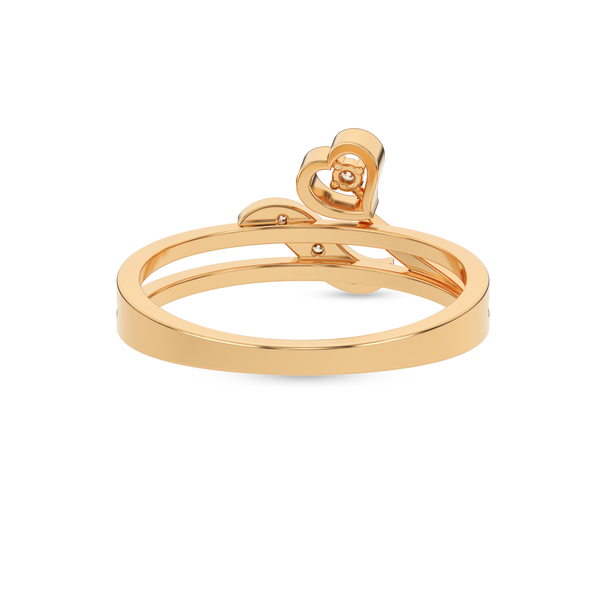 14 Kt Yellow Gold Diamond Ring