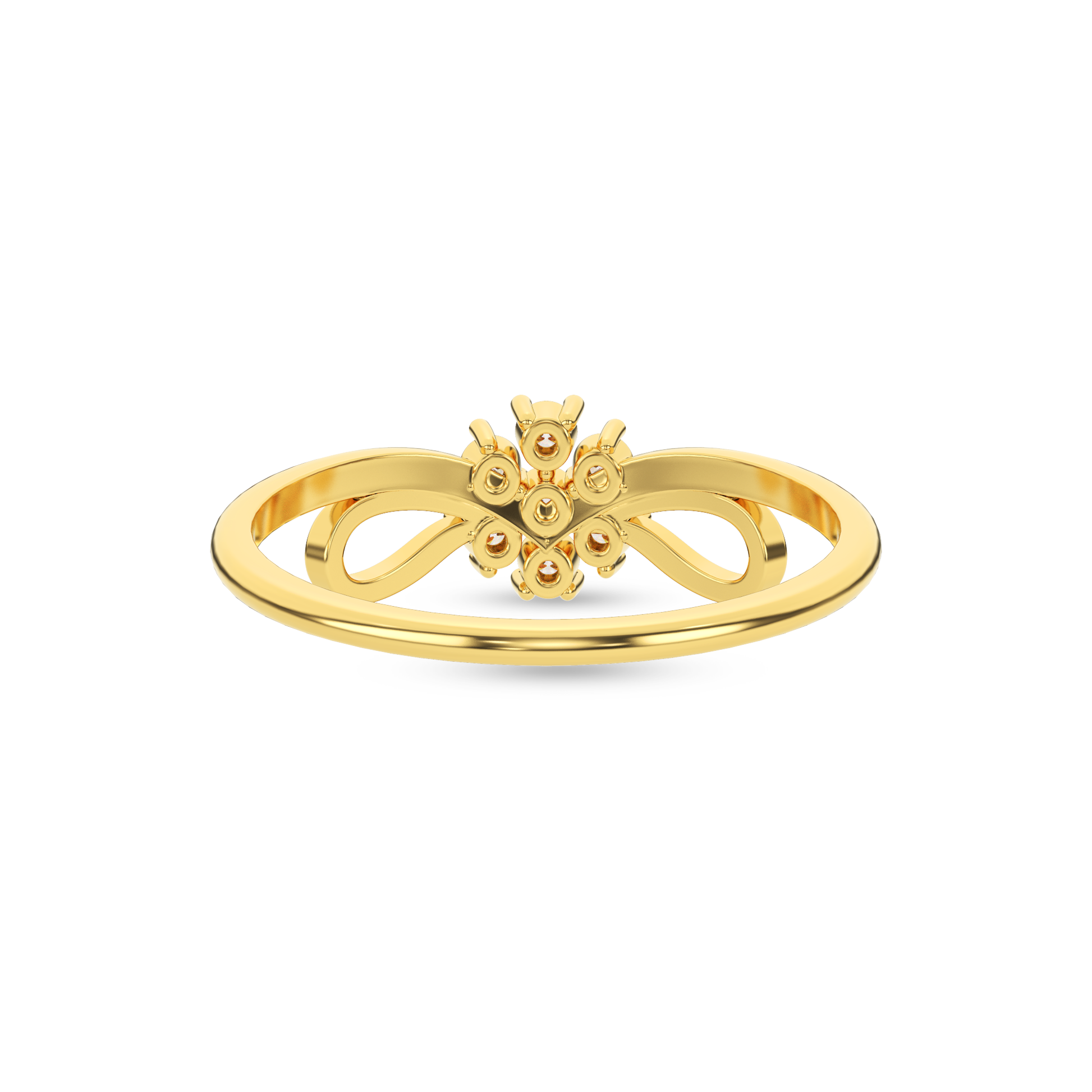 14 Kt Yellow Gold Diamond Ring