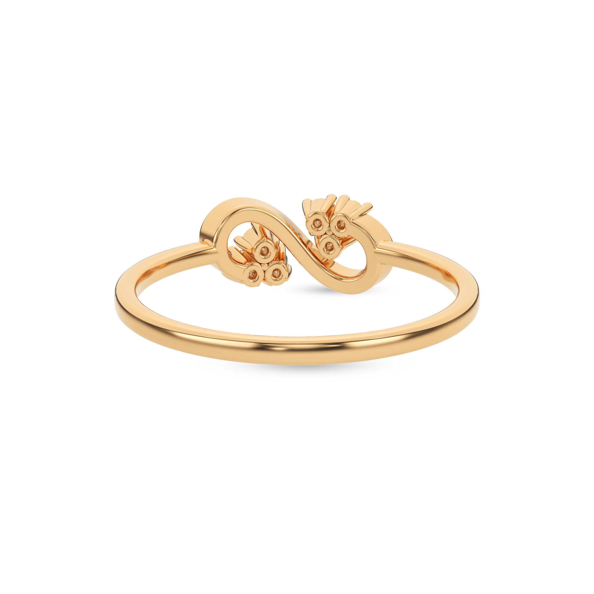 14 Kt Yellow Gold Diamond Ring