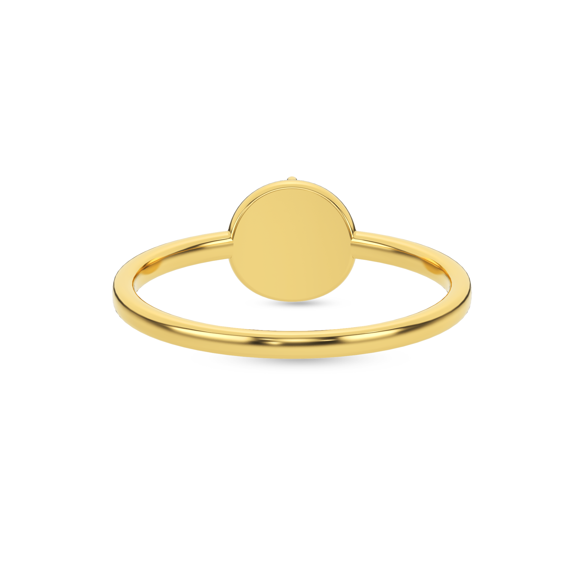 14 Kt Yellow Gold Diamond Ring