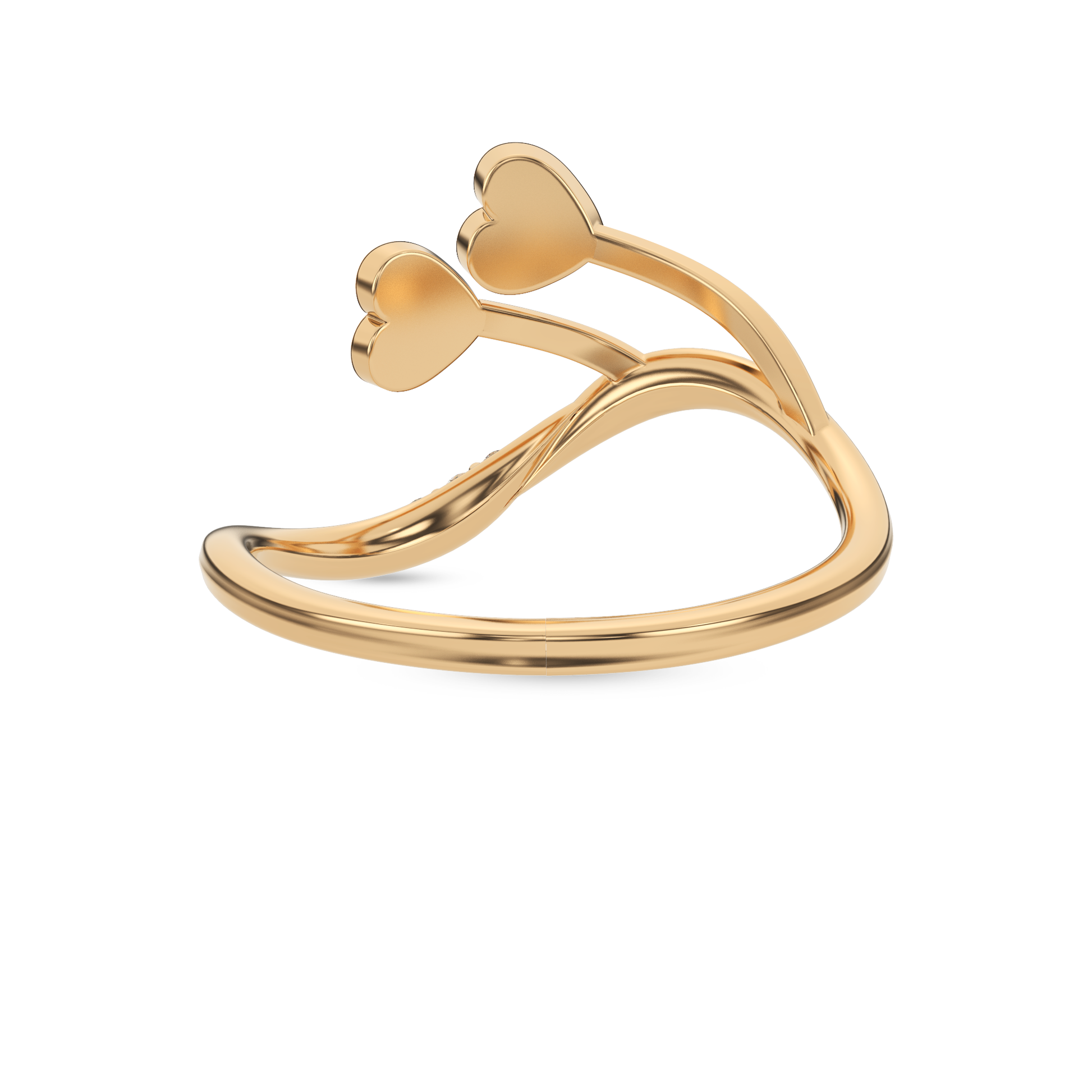 14 Kt Yellow Gold Diamond Ring